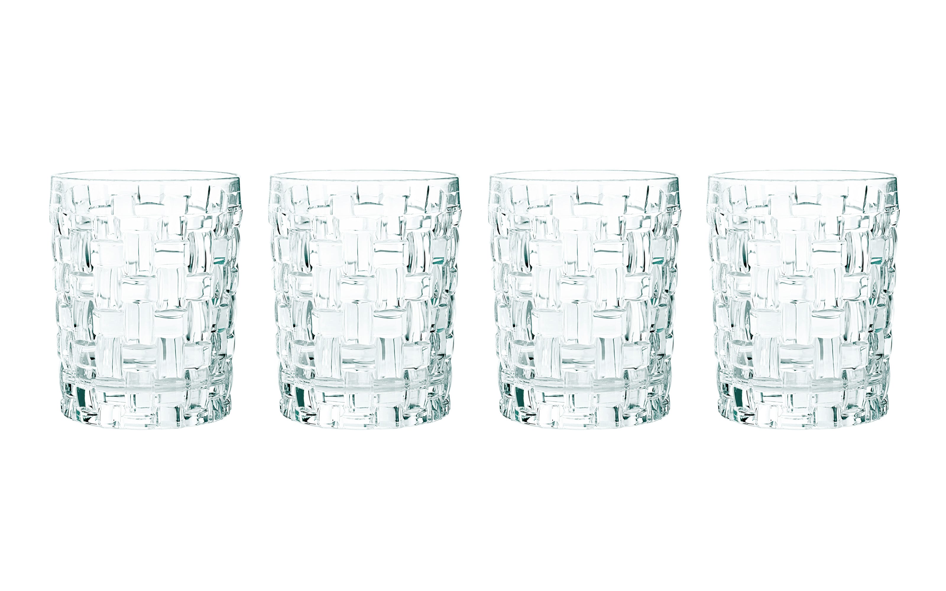 Whiskybecher Bossa Nova aus Glas, 4-er Set