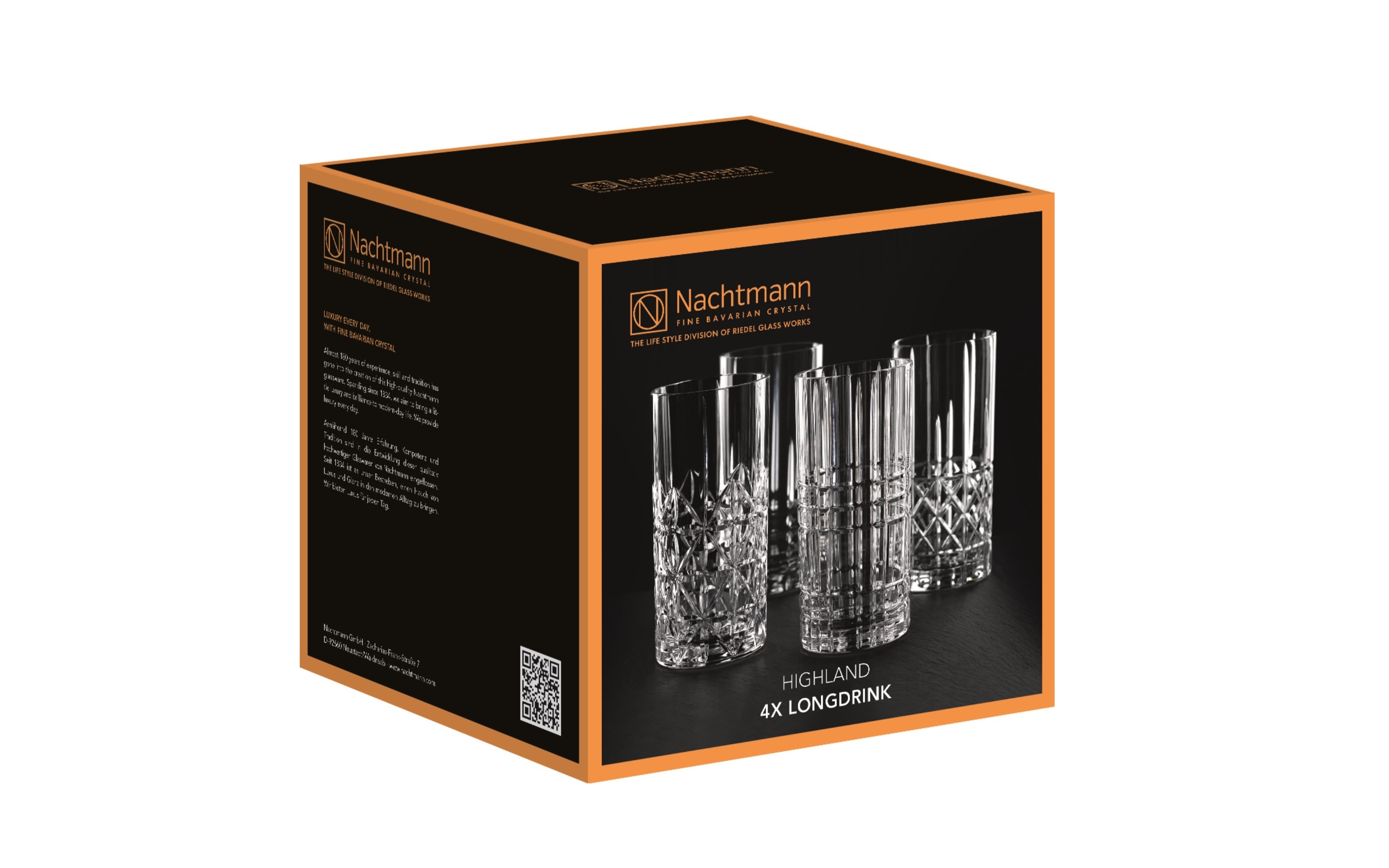 Longdrinkglas-Set Highland, 4-teilig