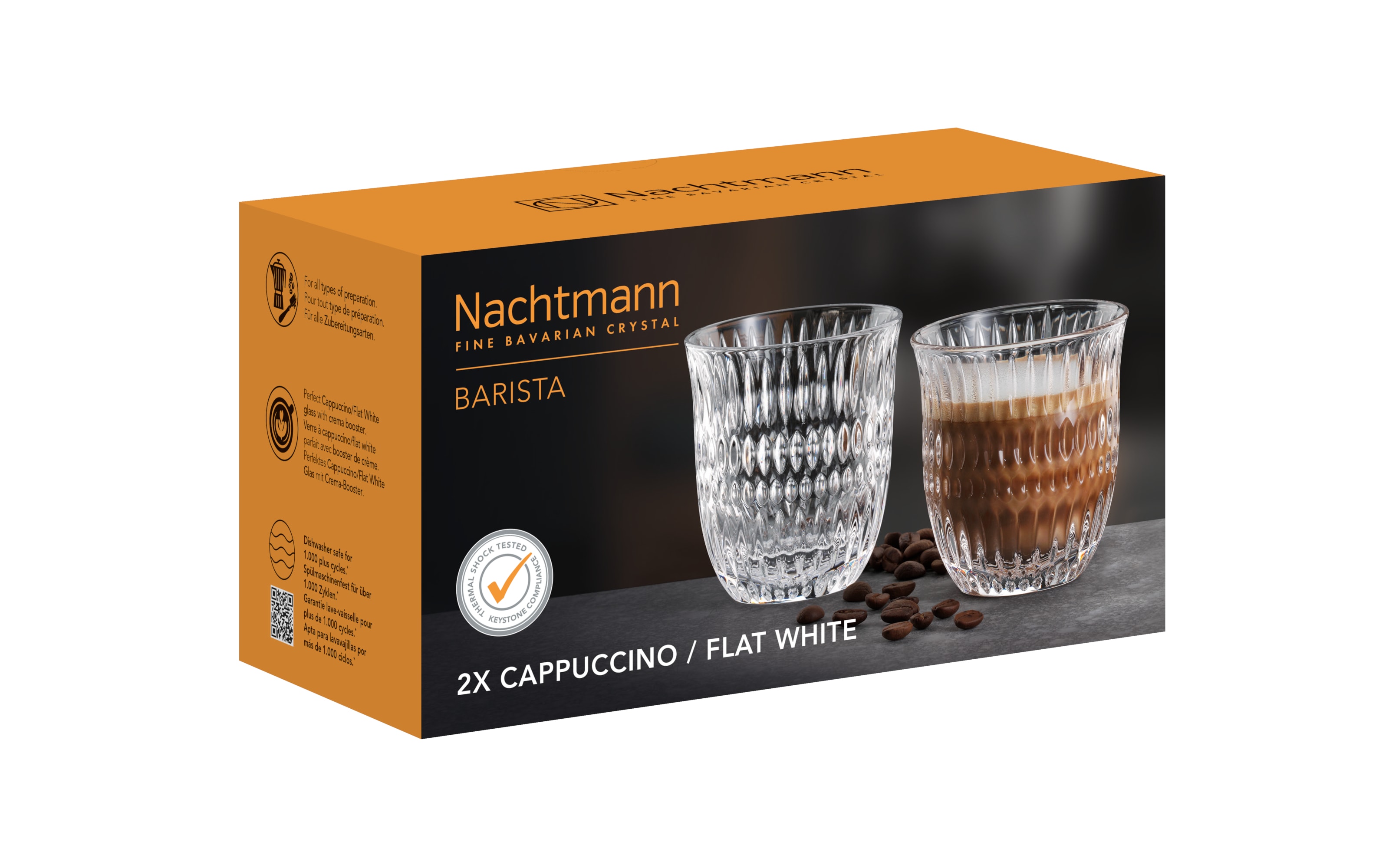 Cappuccinoglas Barista Ethno, 235 ml, 9cm