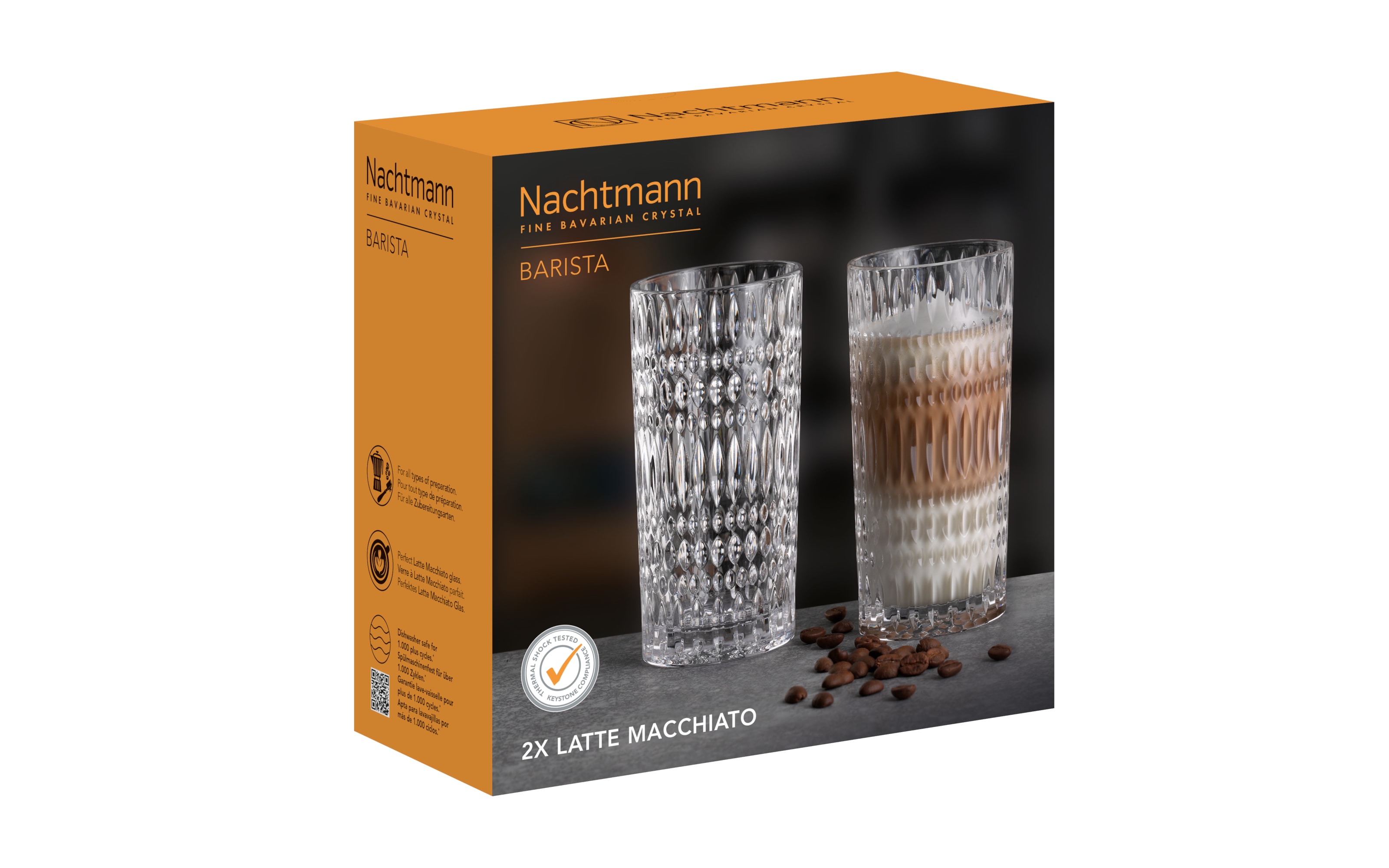 Latte Macchiatoglas Barista Ethno, 350 ml, 14,6 cm