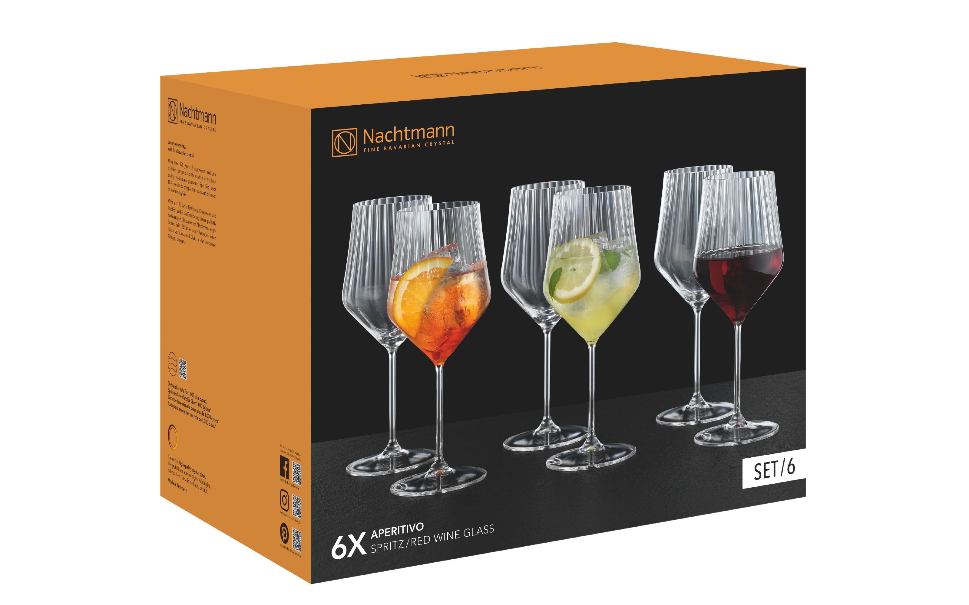 Rotweingläser Aperetivo, transparent, 6er-Set