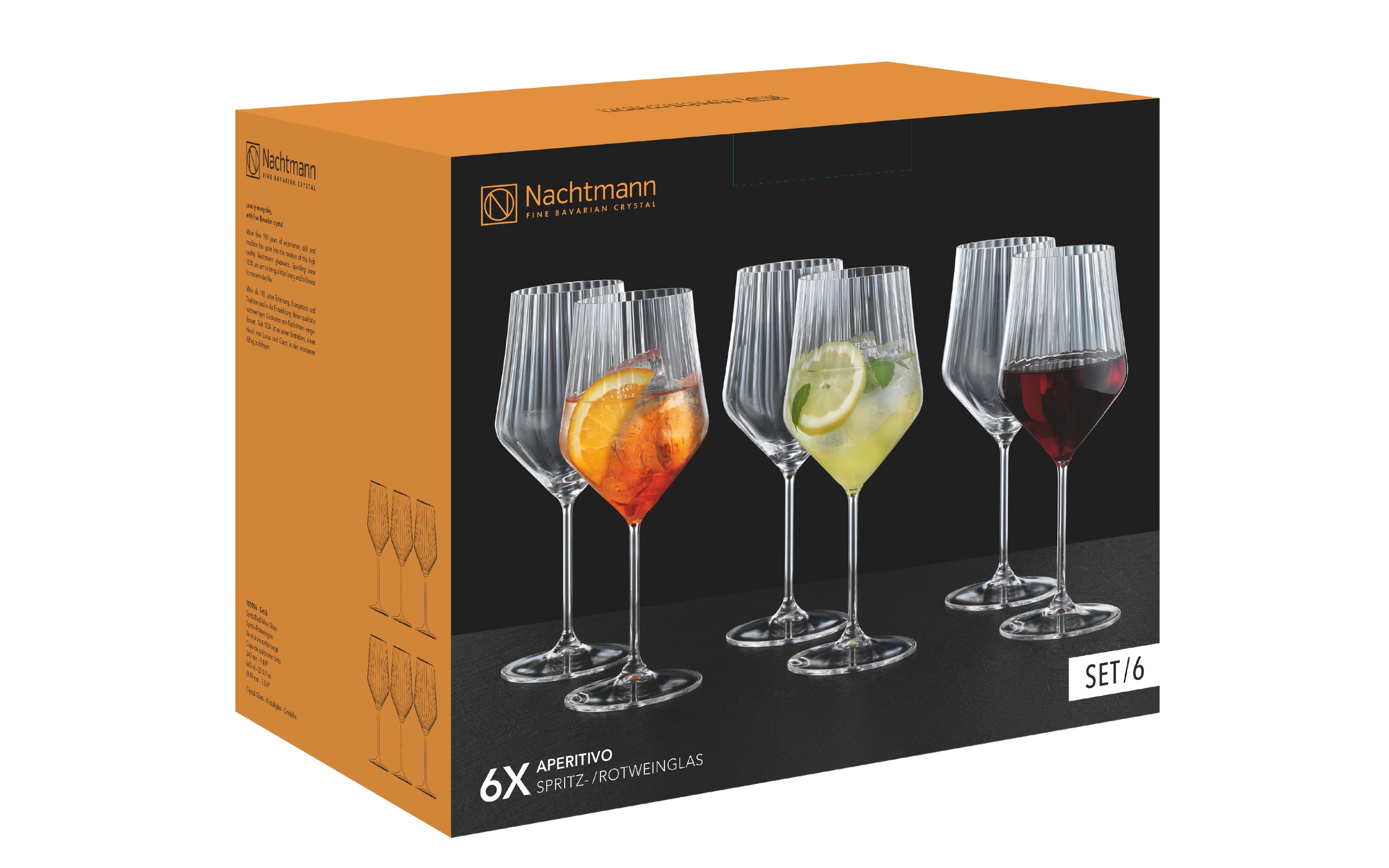 Rotweingläser Aperetivo, transparent, 6er-Set