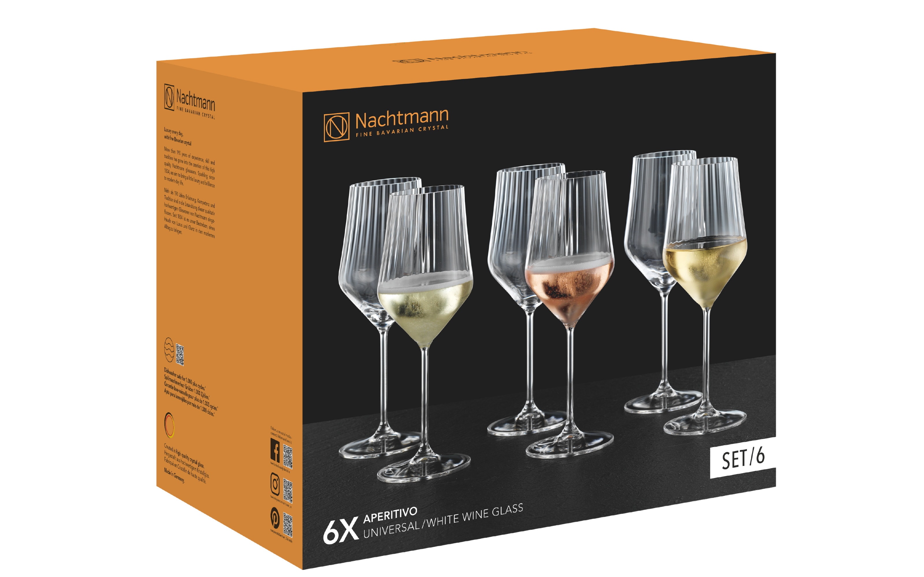 Weißweingläser Aperetivo, transparent, 6er-Set