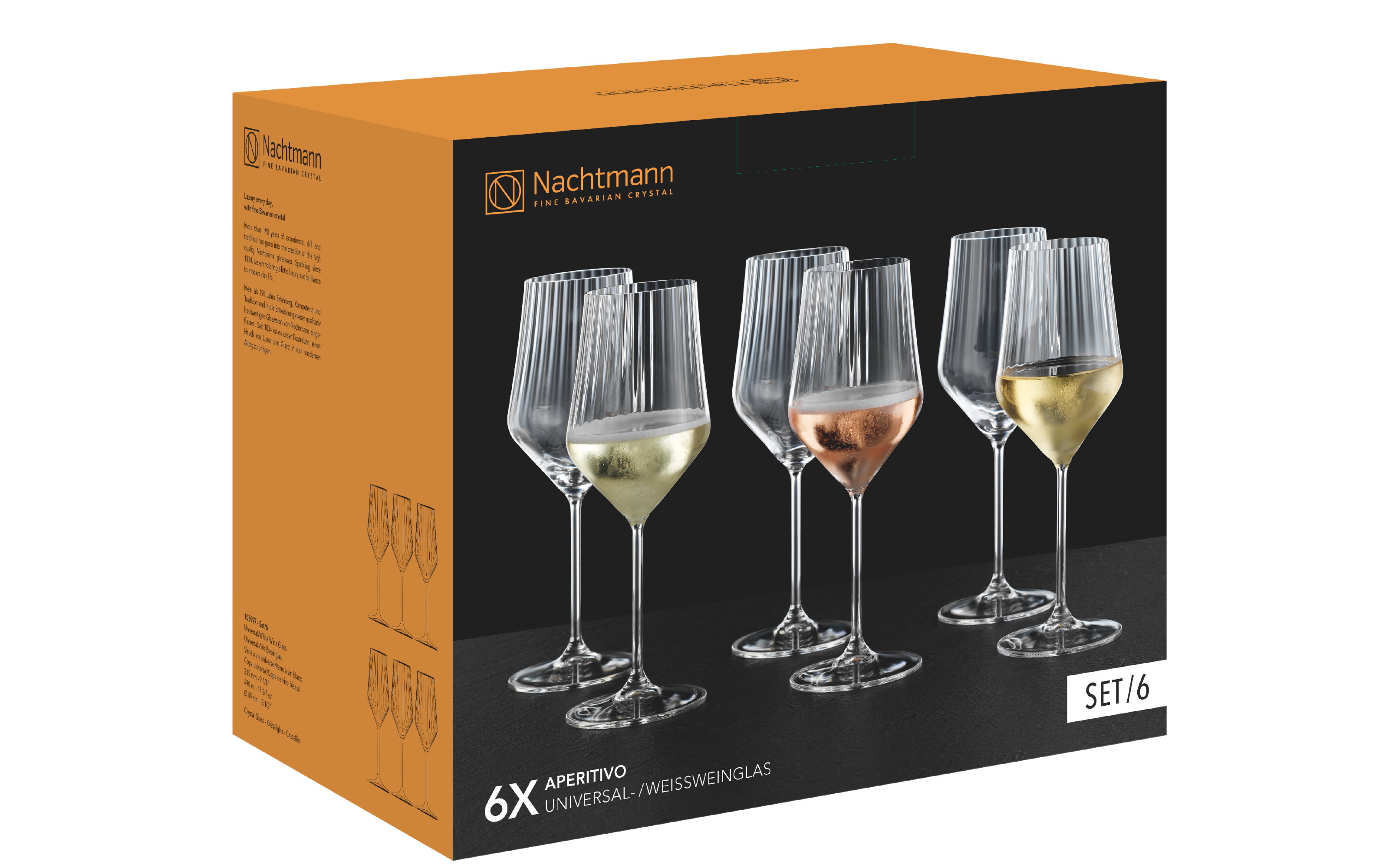 Weißweingläser Aperetivo, transparent, 6er-Set