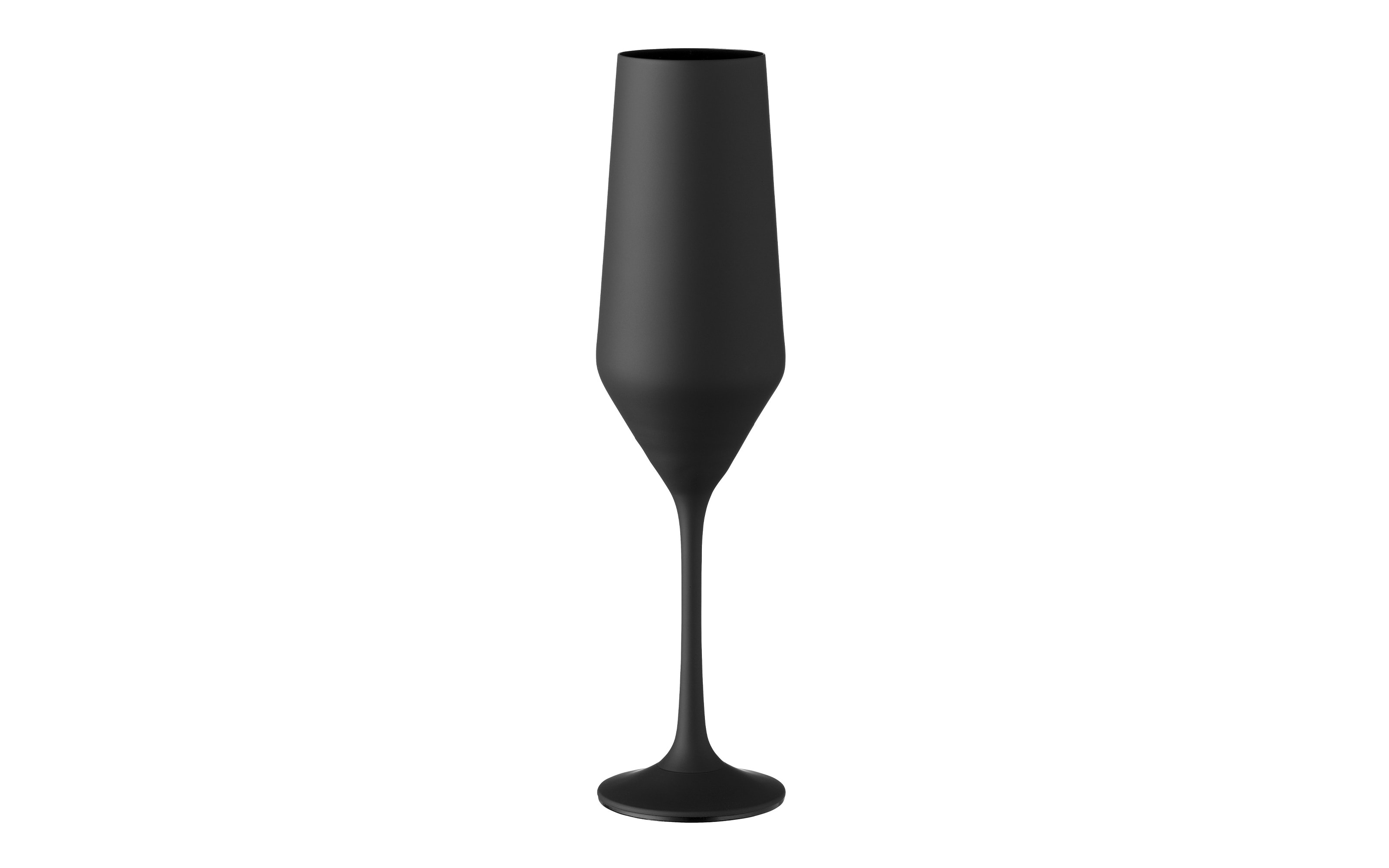 Sektkelch Jane aus Glas, schwarz matt, 220 ml