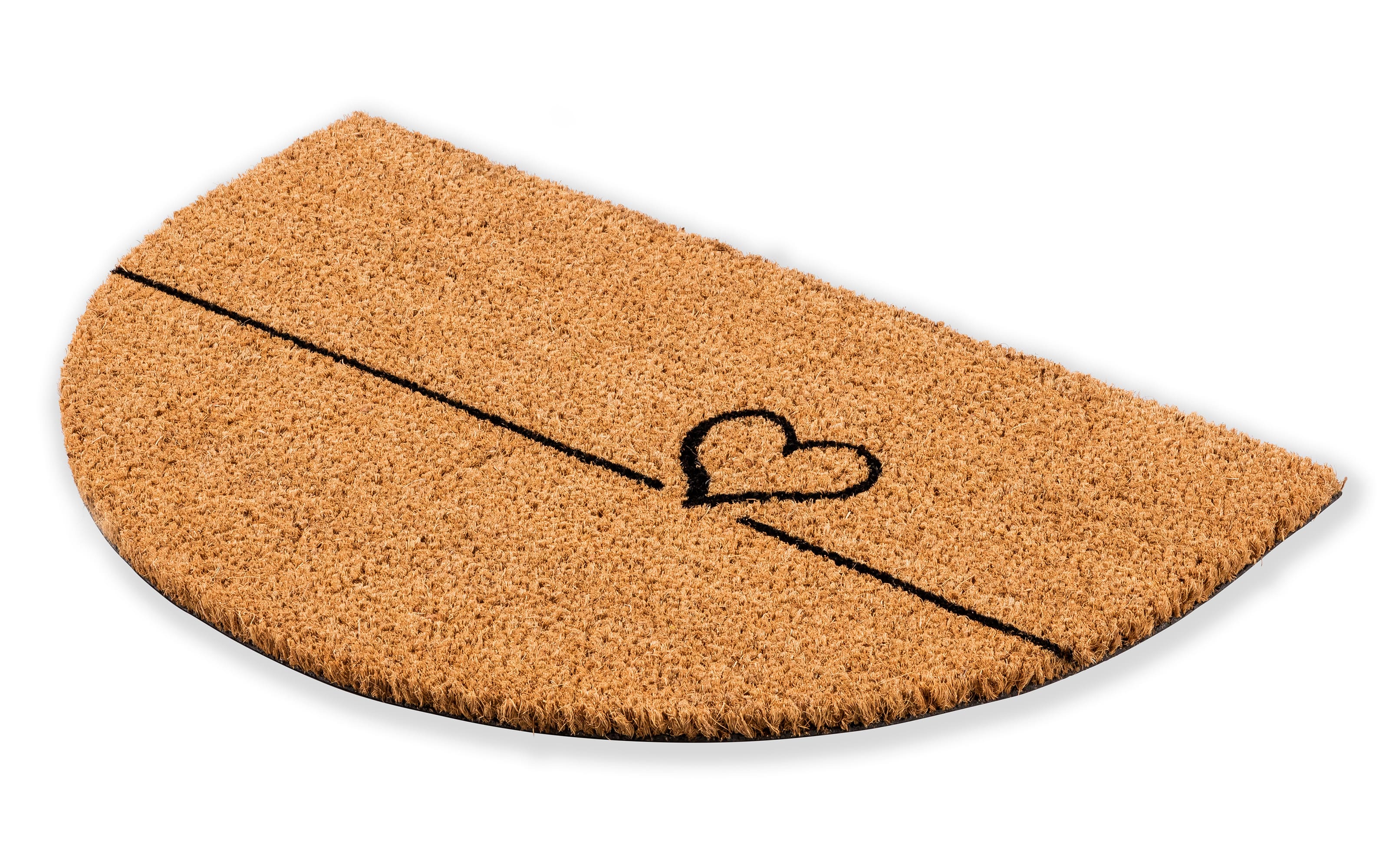 Türmatte Coco Smart halbrund Herz, 40 x 60 cm