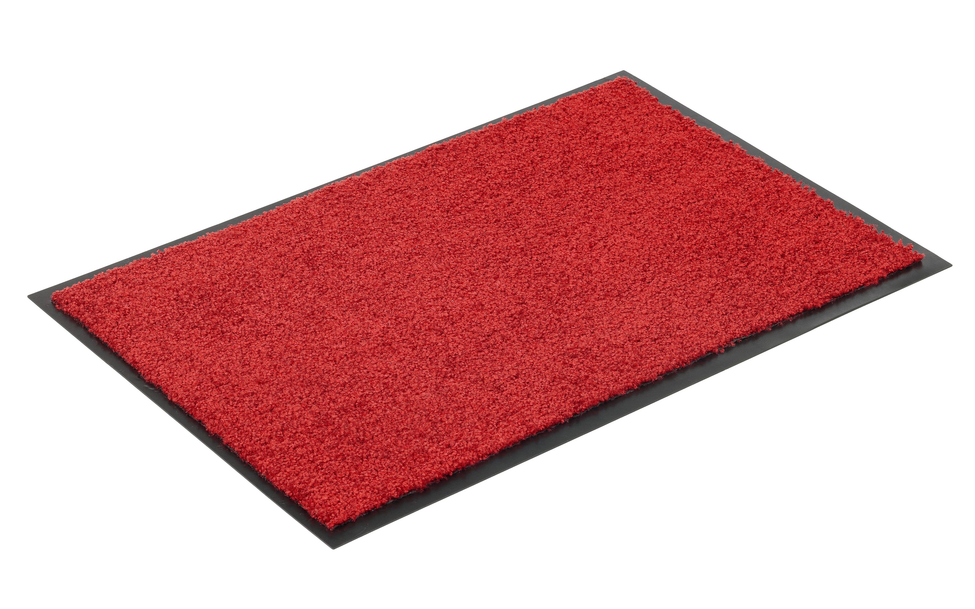 Fußmatte Proper Tex Uni in rot, 90 x 250 cm