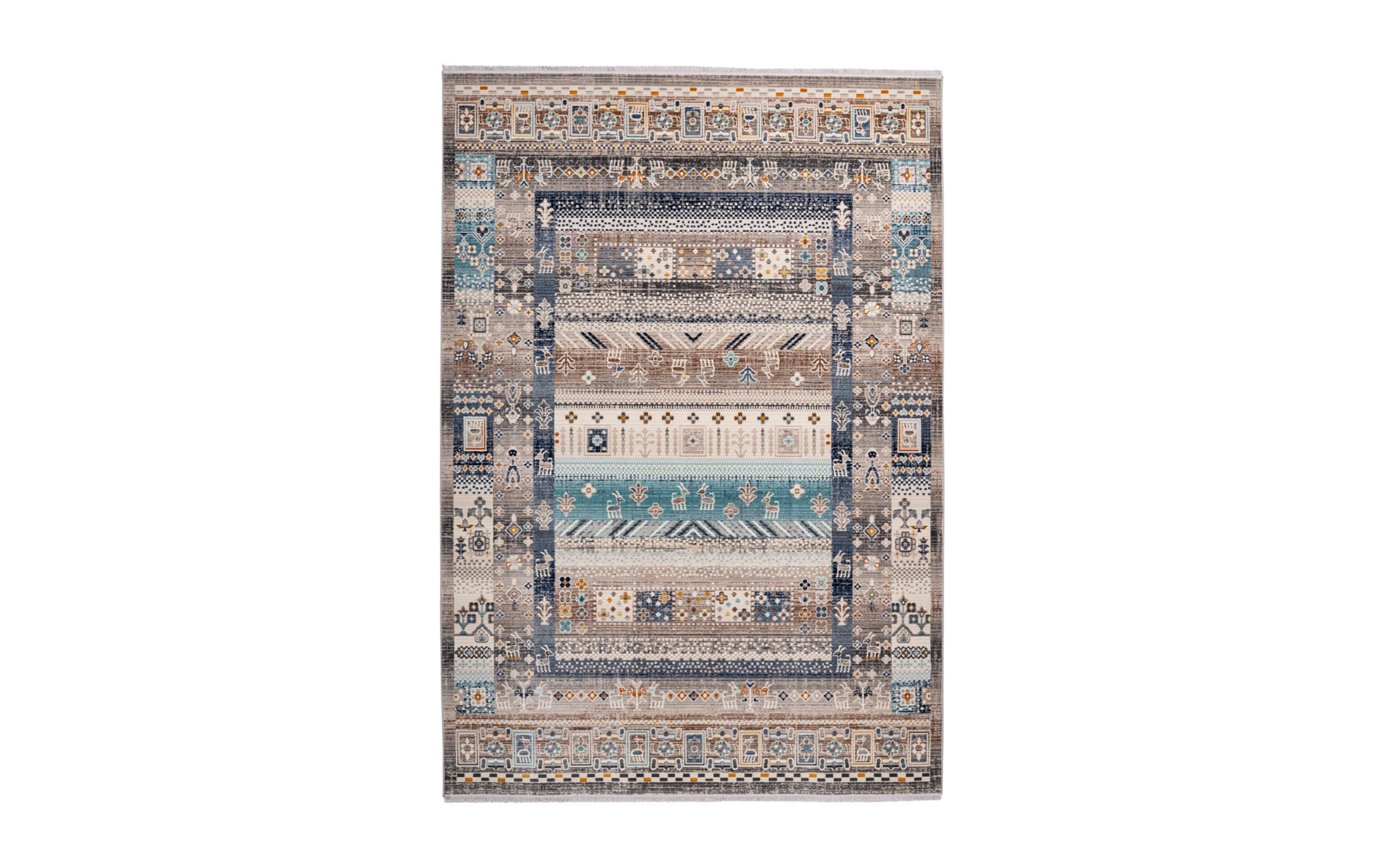 Teppich Anouk 525 in braun/blau, 200 x 290 cm