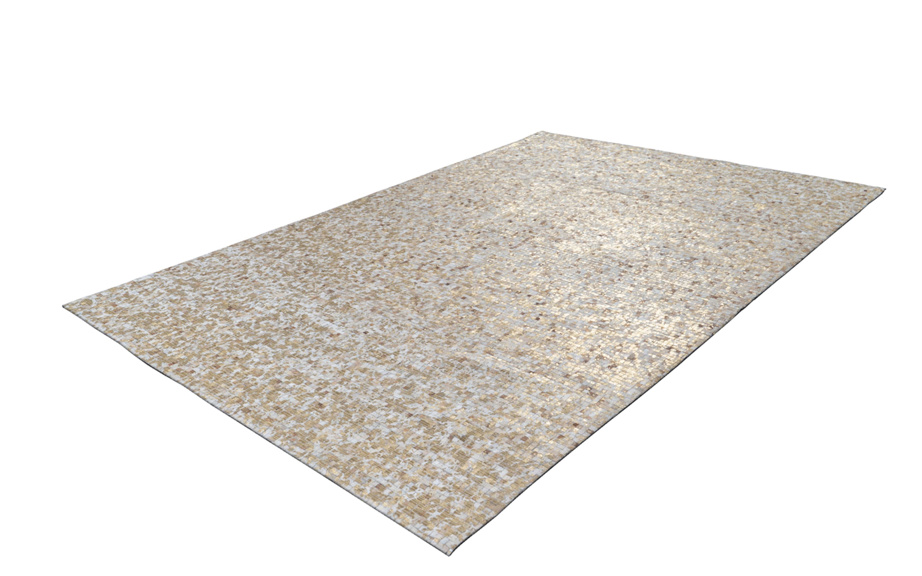 Teppich Finish 100 in beige/gold, 200 x 290 cm