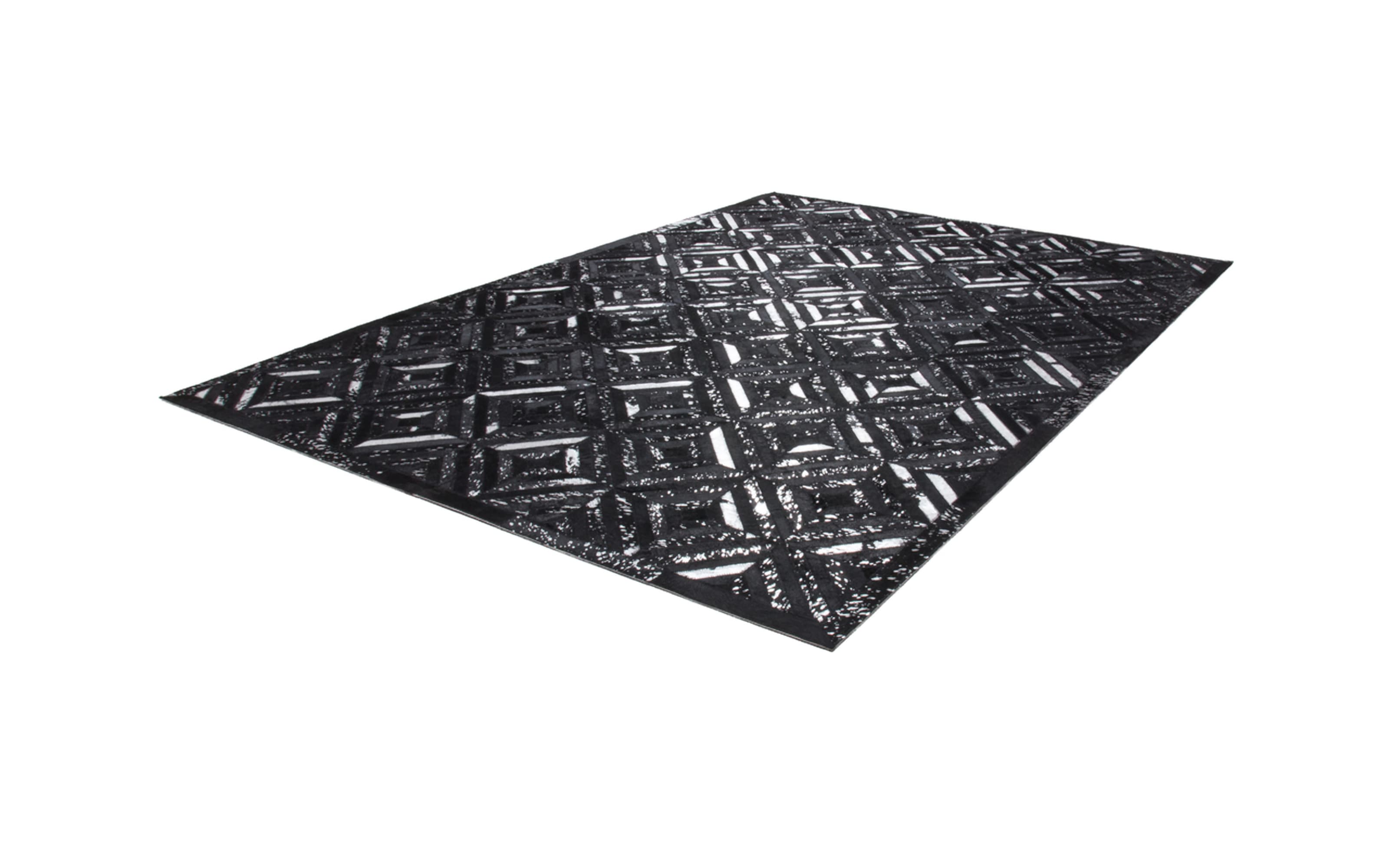 Teppich Spark 410 in schwarz-silber, 160 x 230 cm