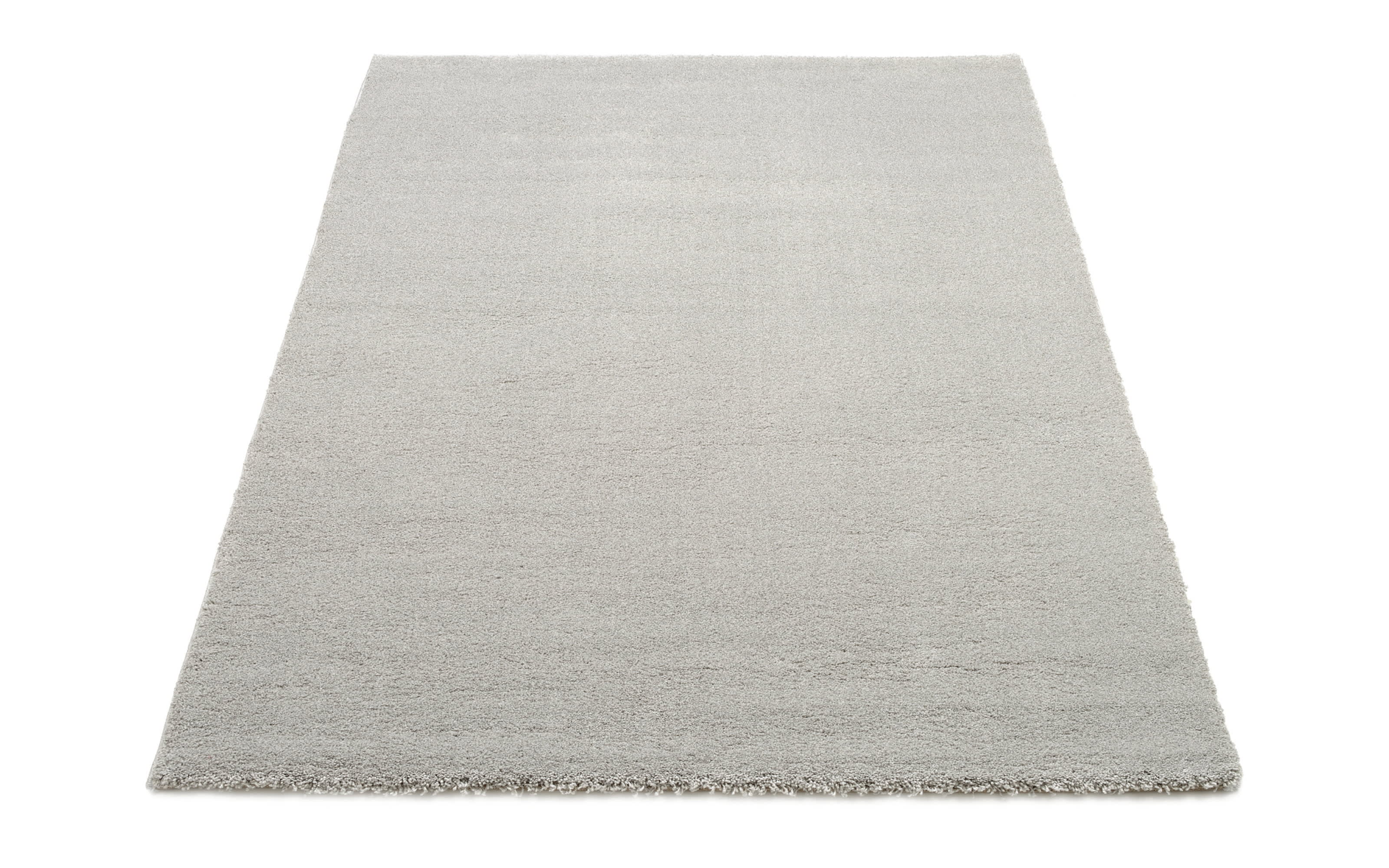 Teppich Kristall Uni, grau, 200 x 290 cm