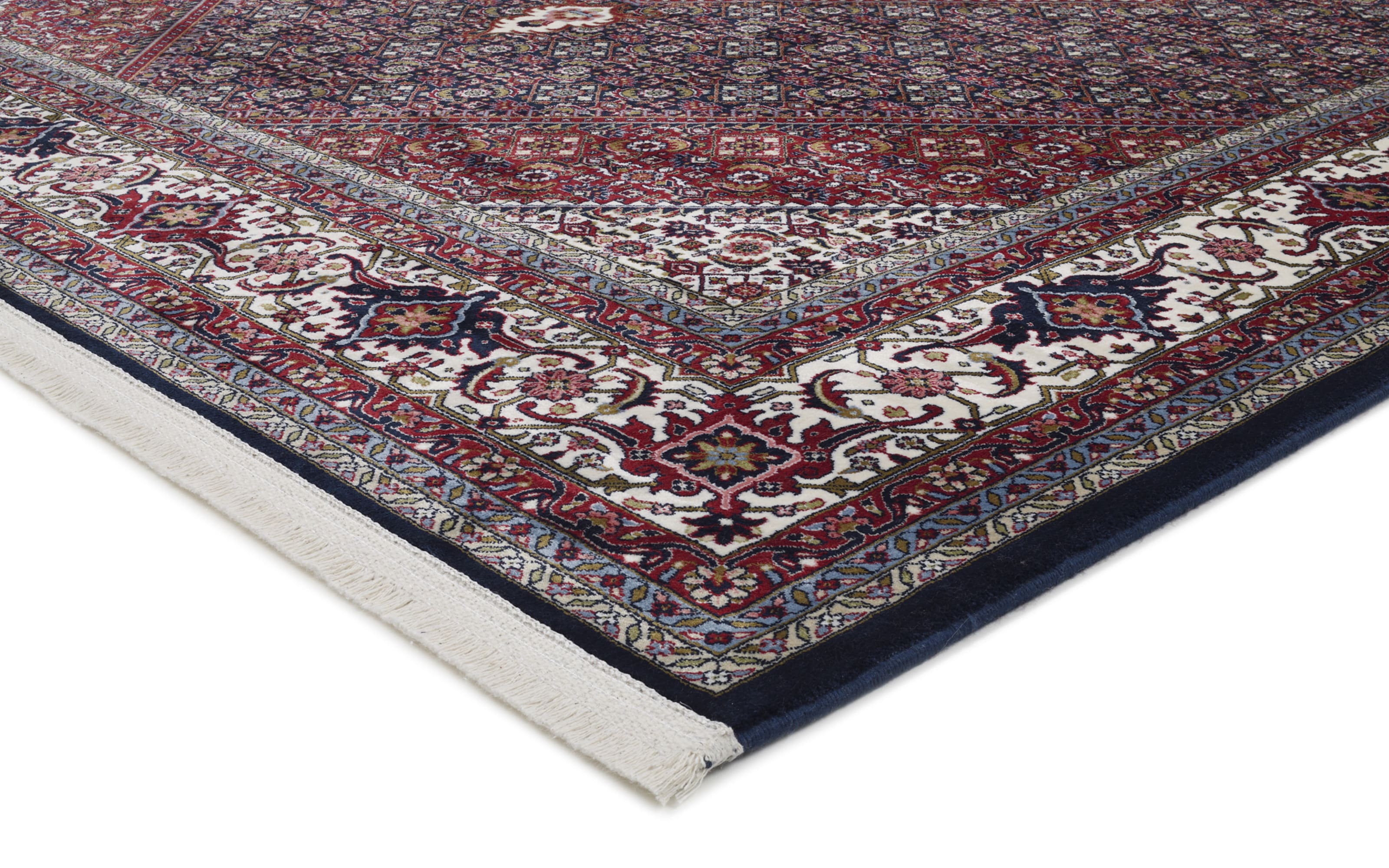 Teppich Seidenwind Bidjar, rot/blau, 200 x 290 cm