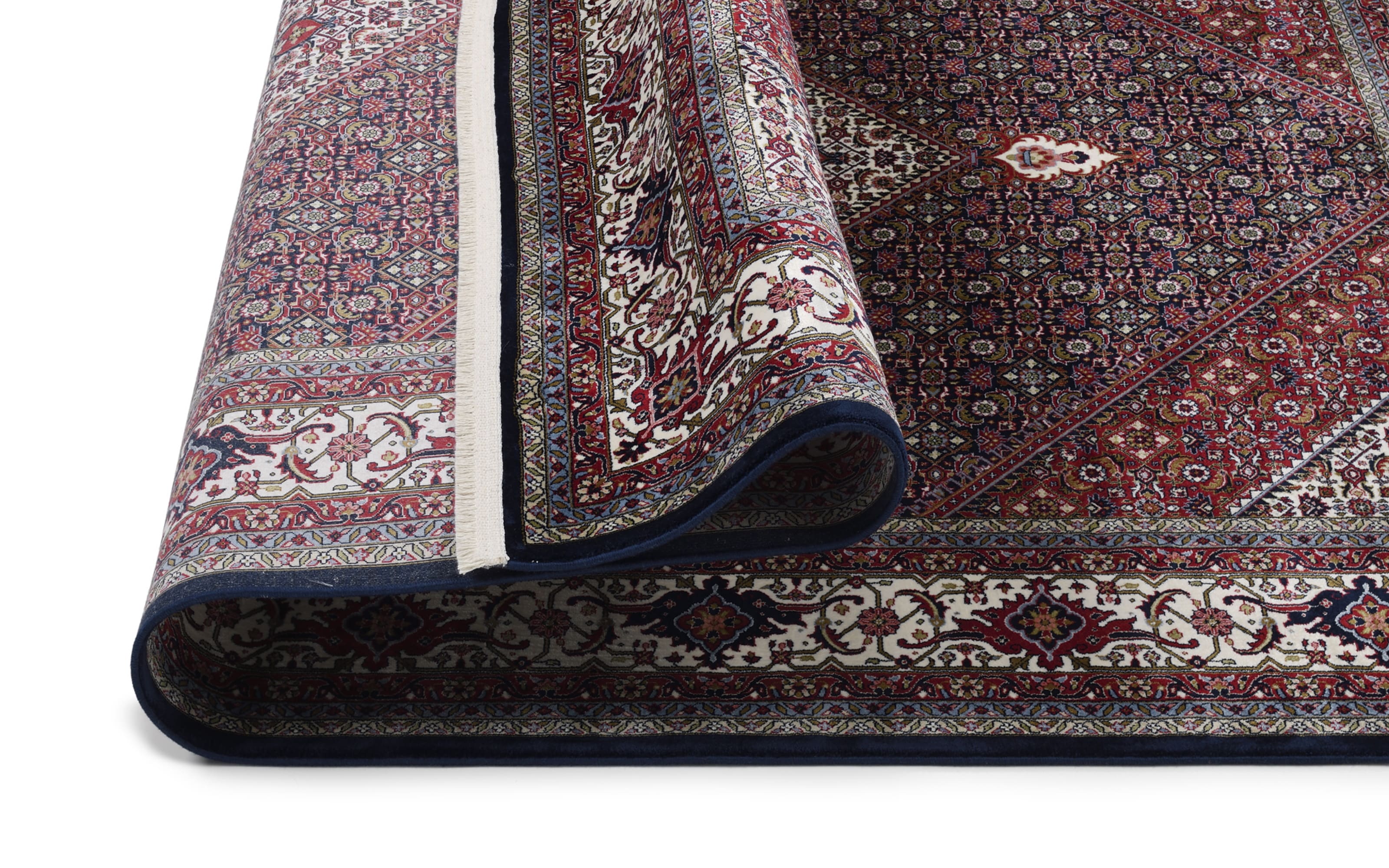 Teppich Seidenwind Bidjar, rot/blau, 200 x 290 cm