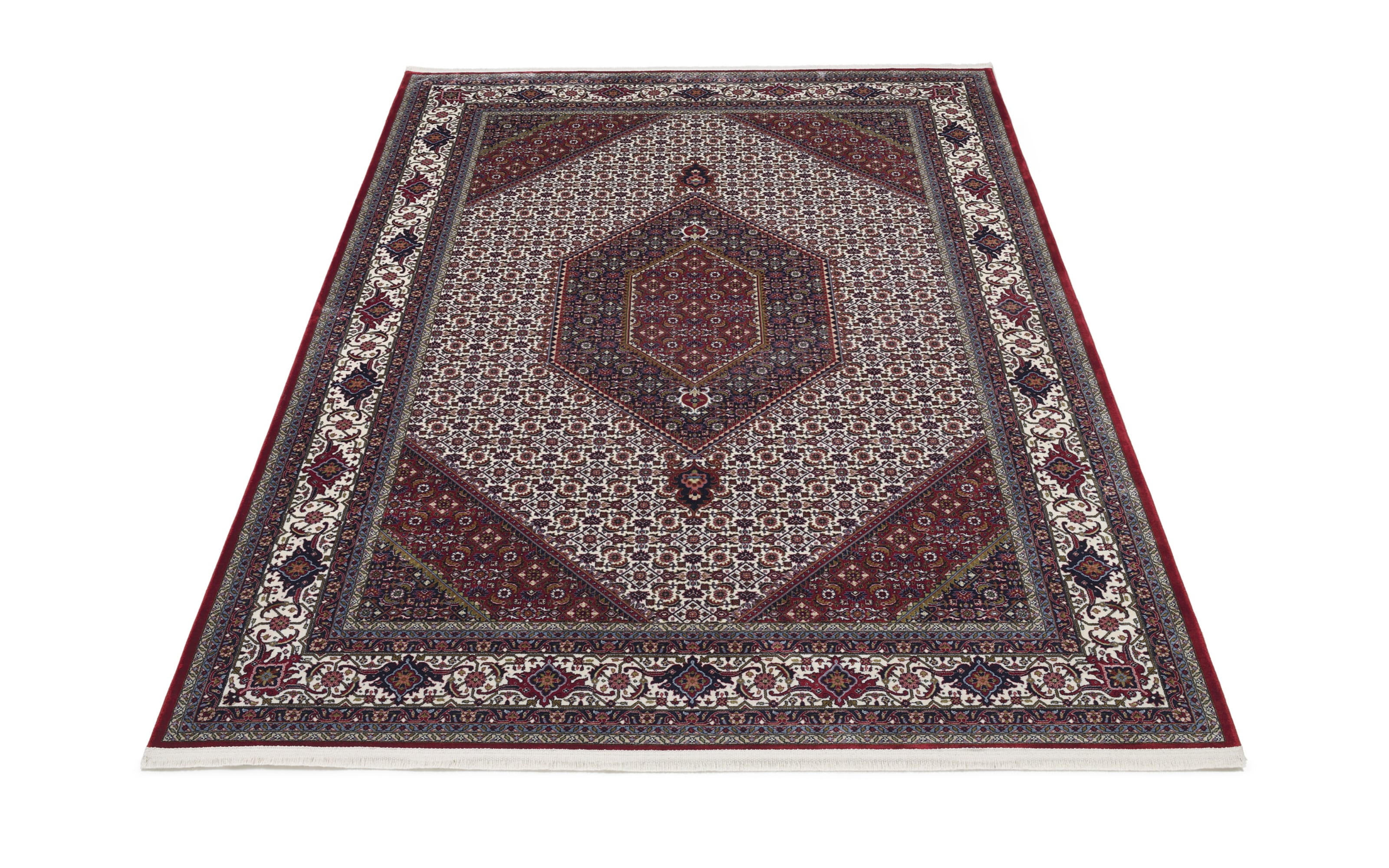 Teppich Seidenwind Bidjar, rot/creme, 200 x 290 cm
