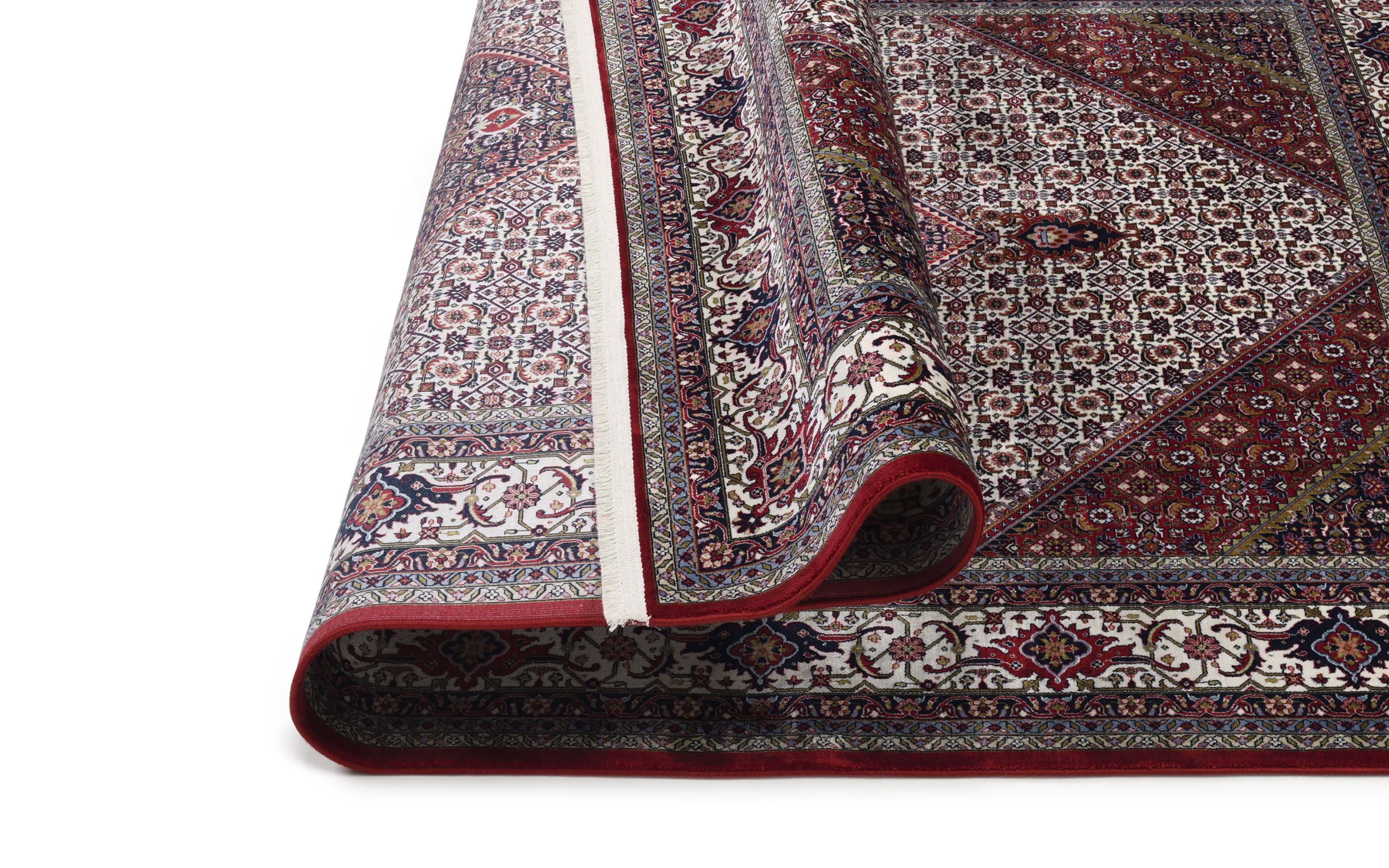 Teppich Seidenwind Bidjar, rot/creme, 200 x 290 cm
