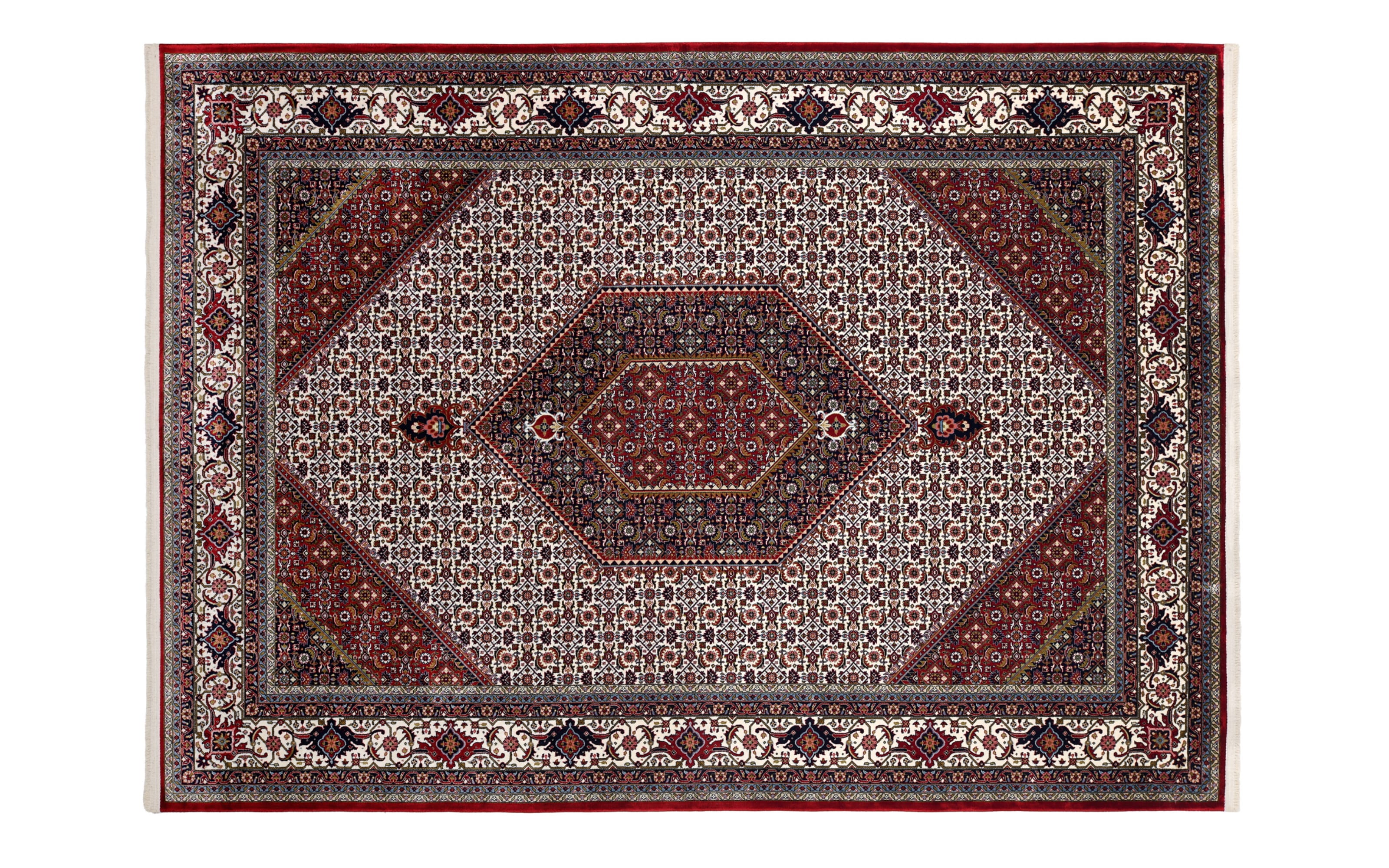 Teppich Seidenwind Bidjar, rot/creme, 200 x 290 cm
