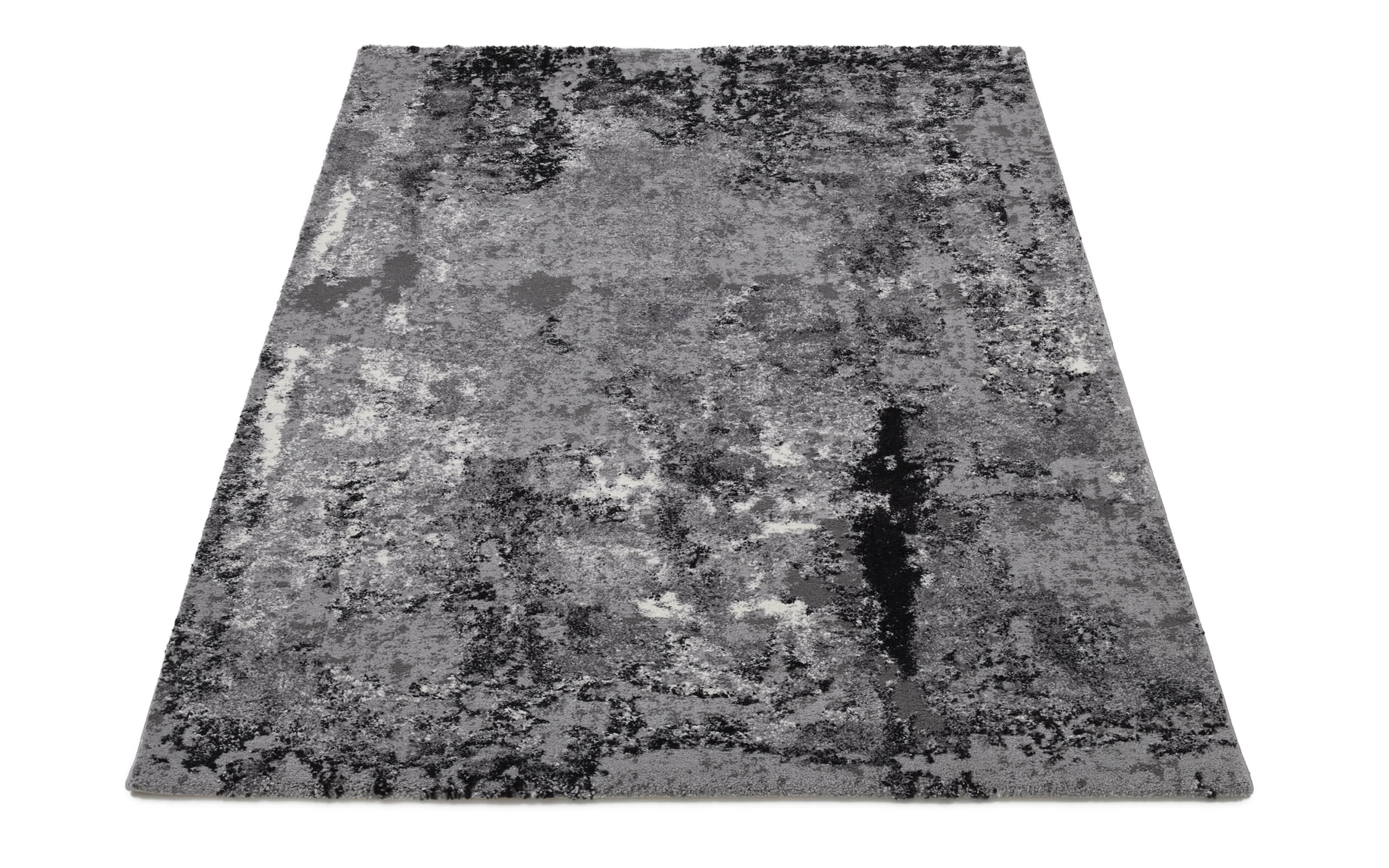 Teppich Starlight Echo, grau/schwarz, 200 x 290 cm