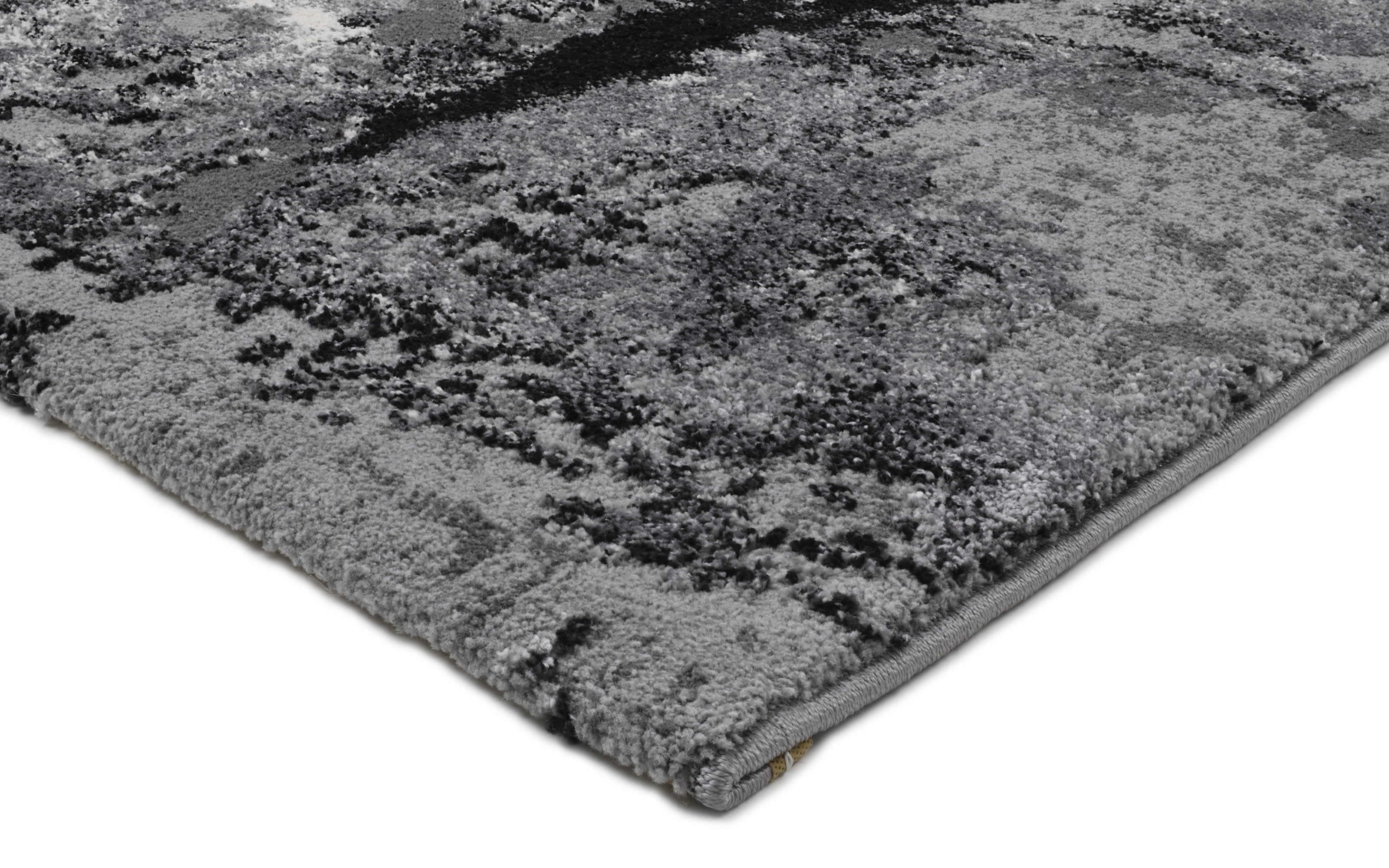 Teppich Starlight Echo, grau/schwarz, 200 x 290 cm