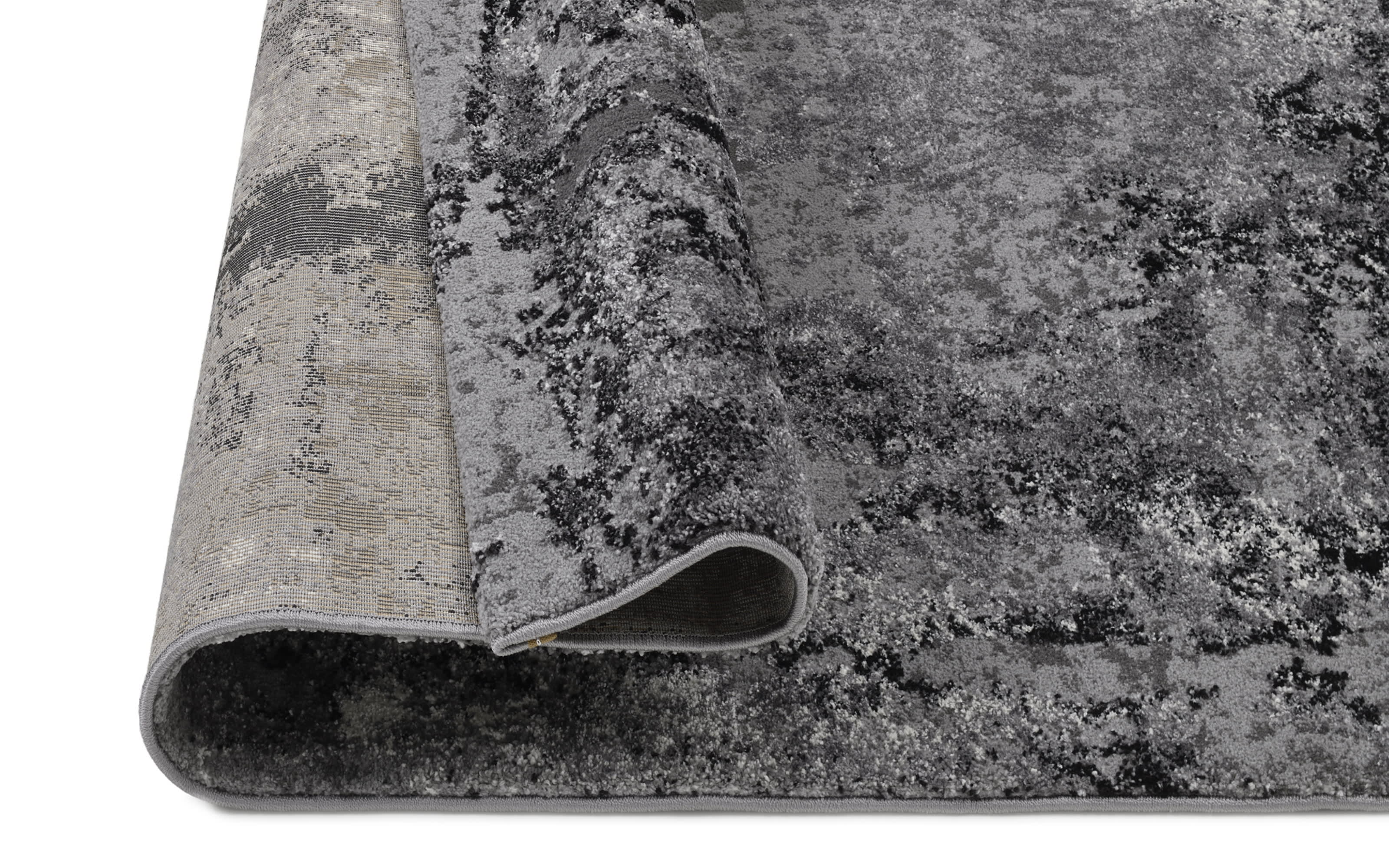 Teppich Starlight Echo, grau/schwarz, 200 x 290 cm