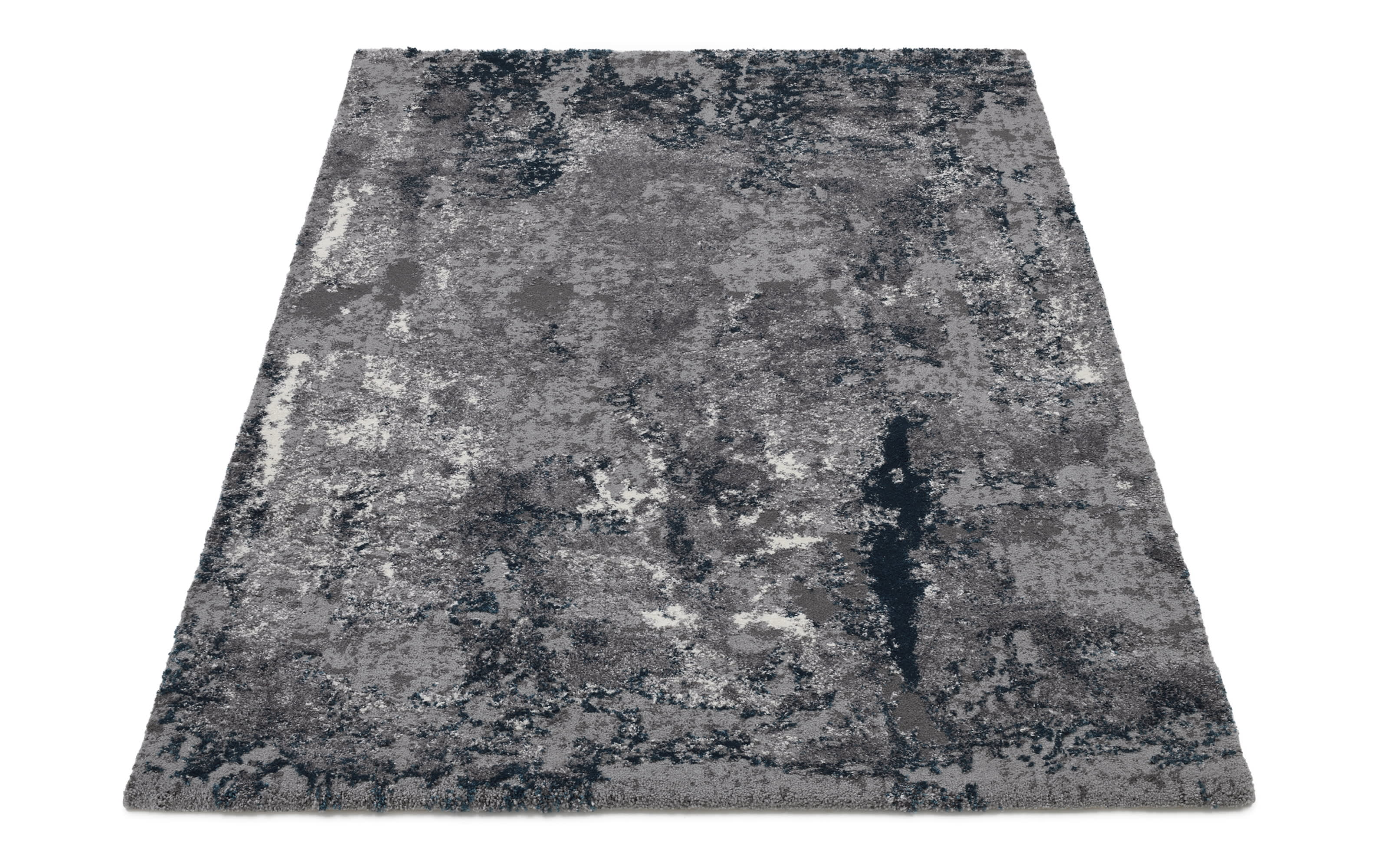 Teppich Starlight Echo, grau/petrol, 200 x 290 cm