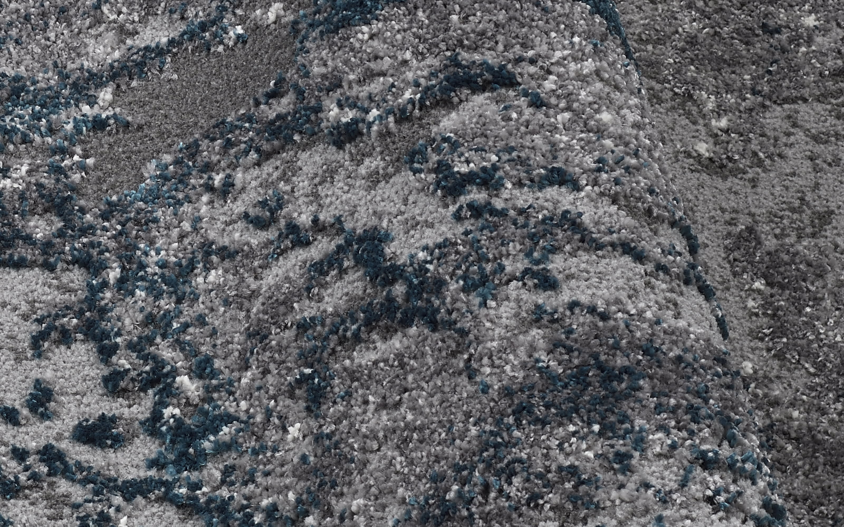 Teppich Starlight Echo, grau/petrol, 200 x 290 cm