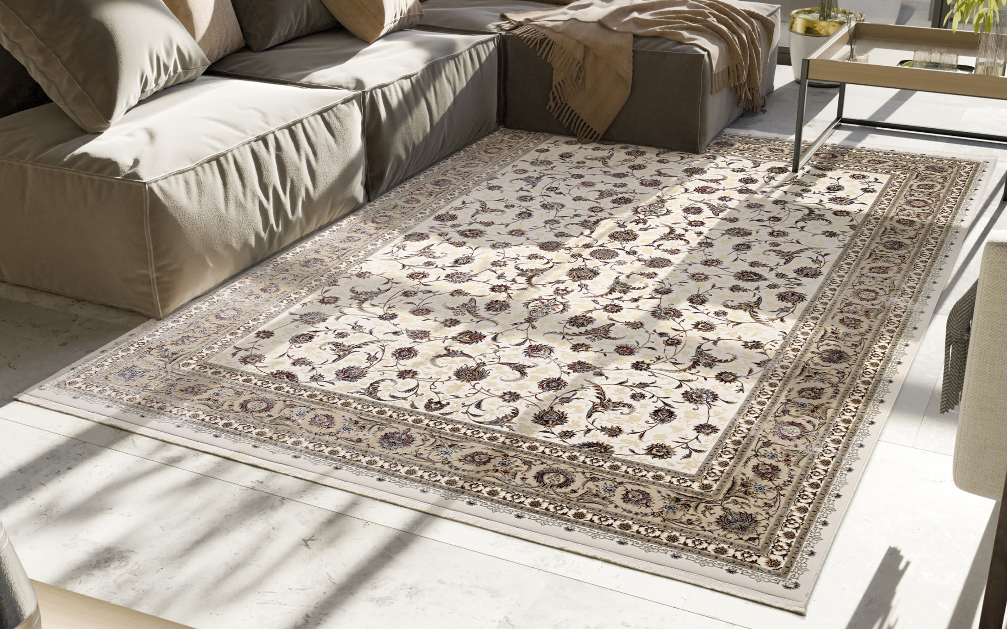 Teppich Mayestic Classic, beige, 200 x 290 cm
