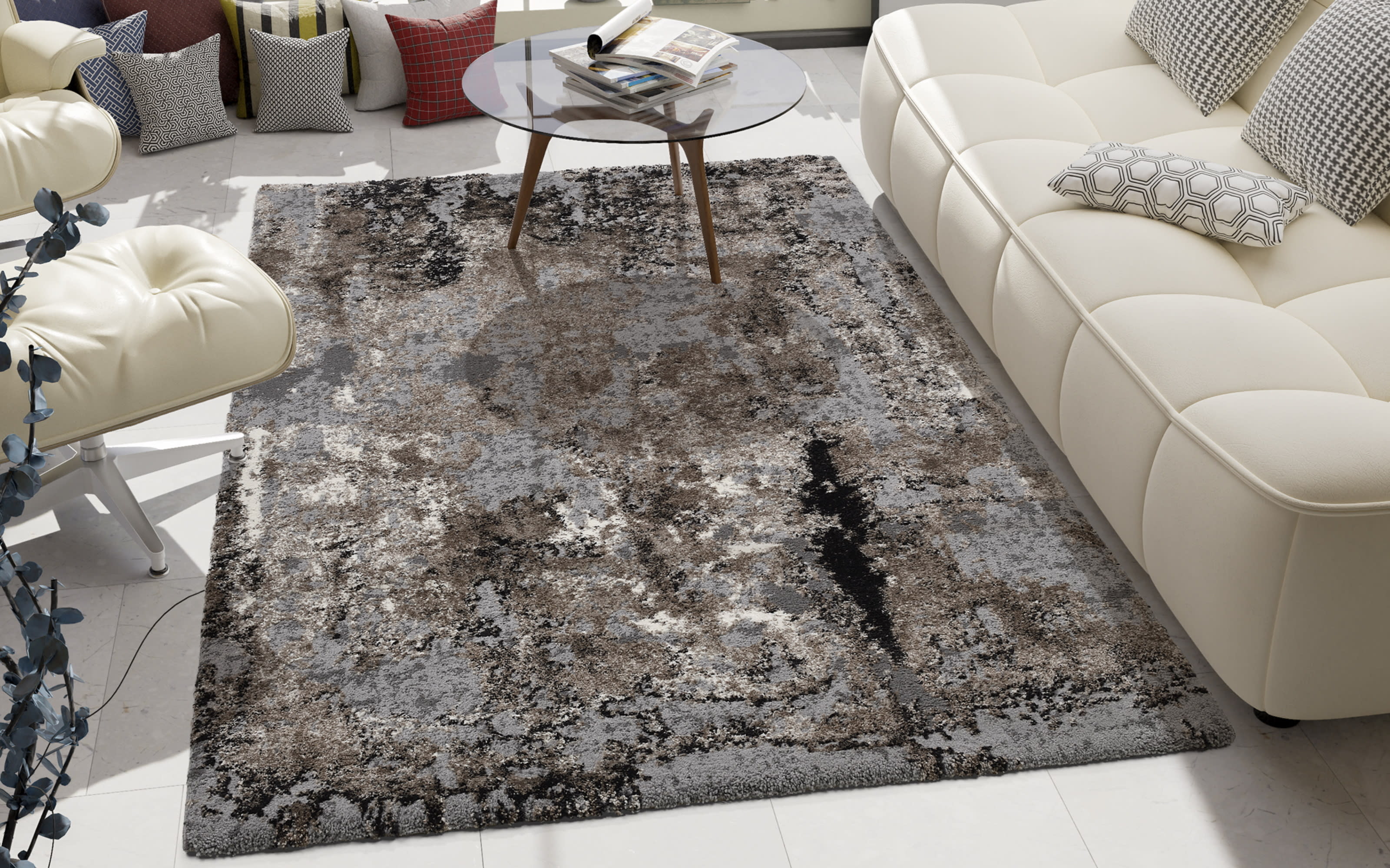Teppich Starlight Echo, braun/beige, 160 x 230 cm