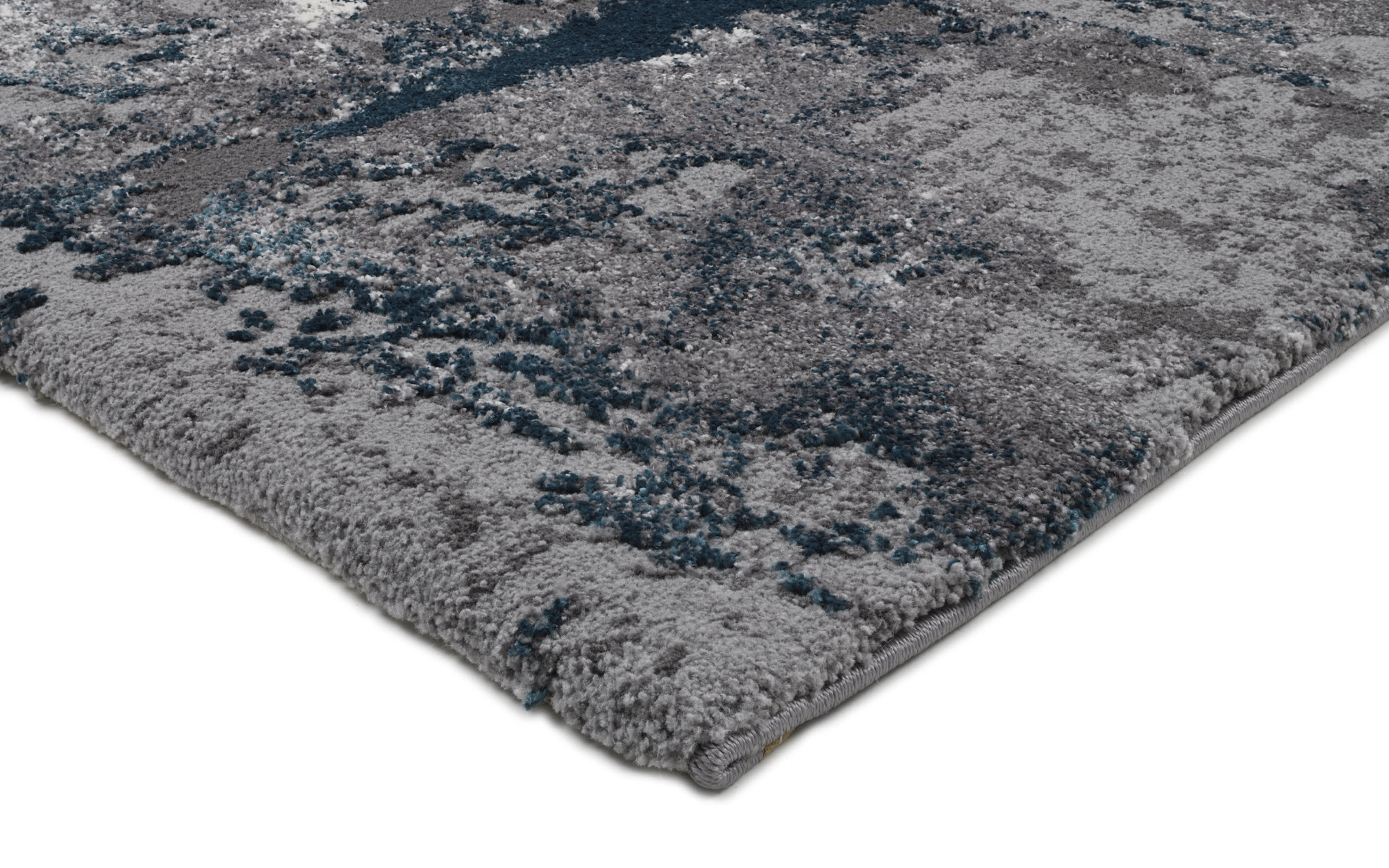 Teppich Starlight Echo, grau/petrol, 160 x 230 cm