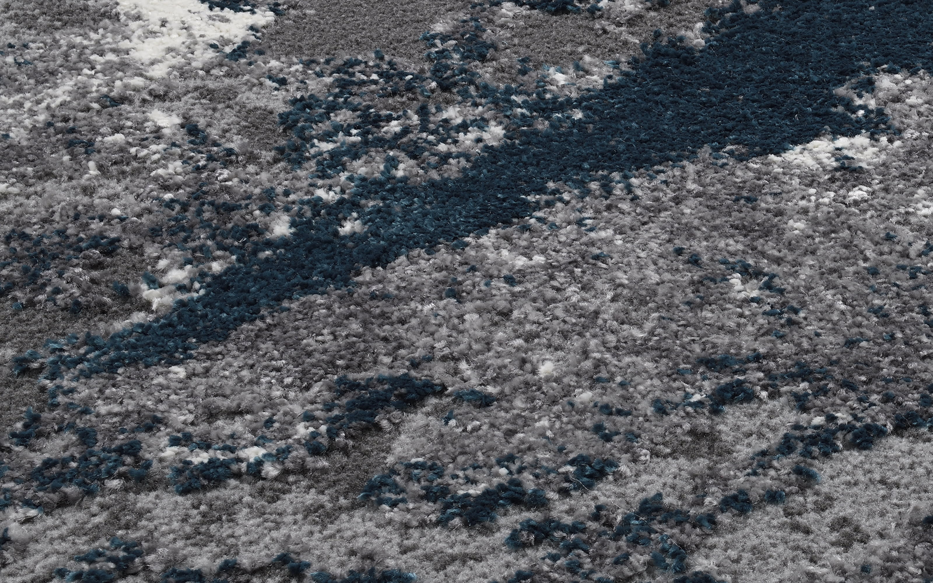 Teppich Starlight Echo, grau/petrol, 160 x 230 cm