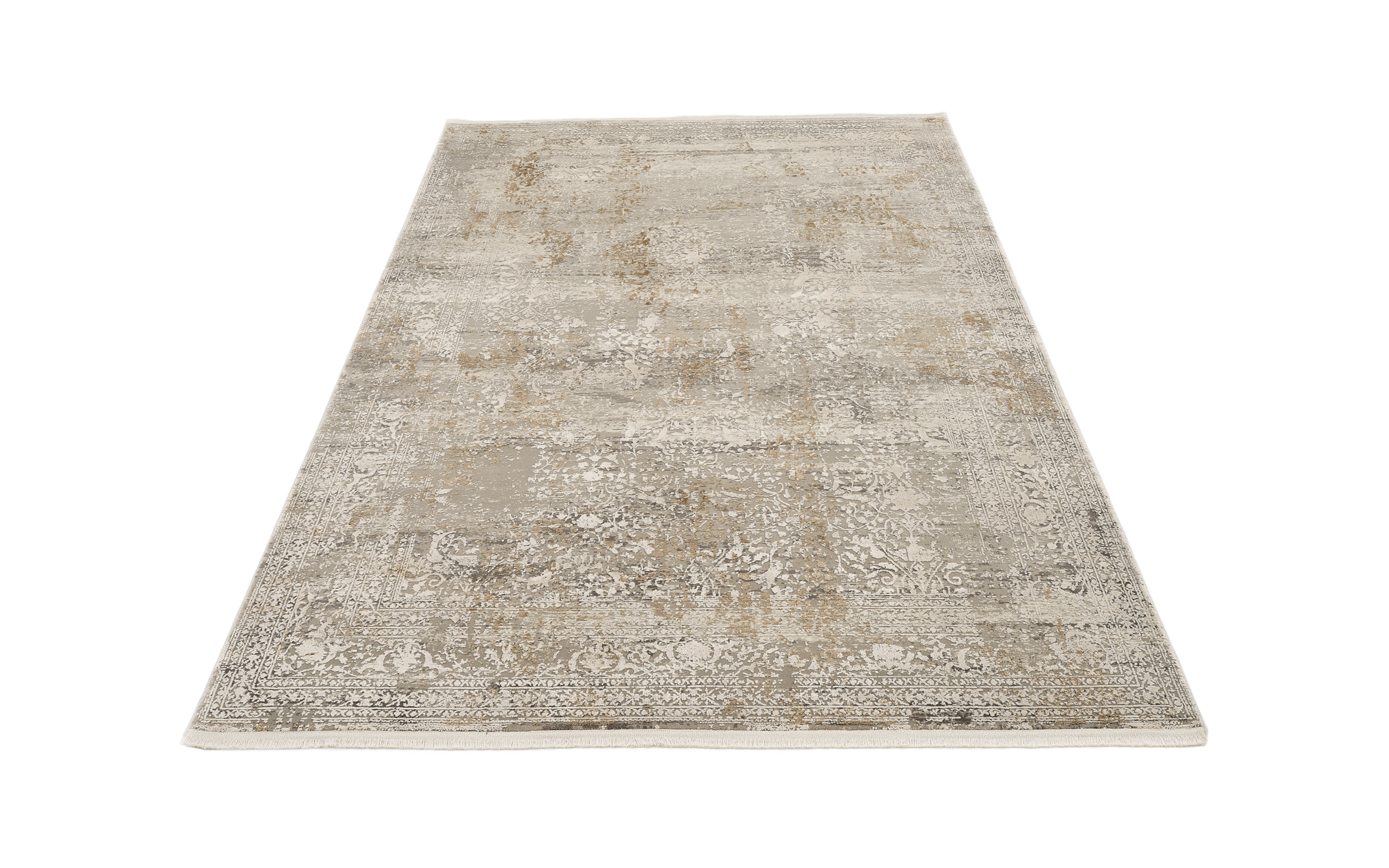 Teppich Glorious Cove, grau/gold, 160 x 230 cm
