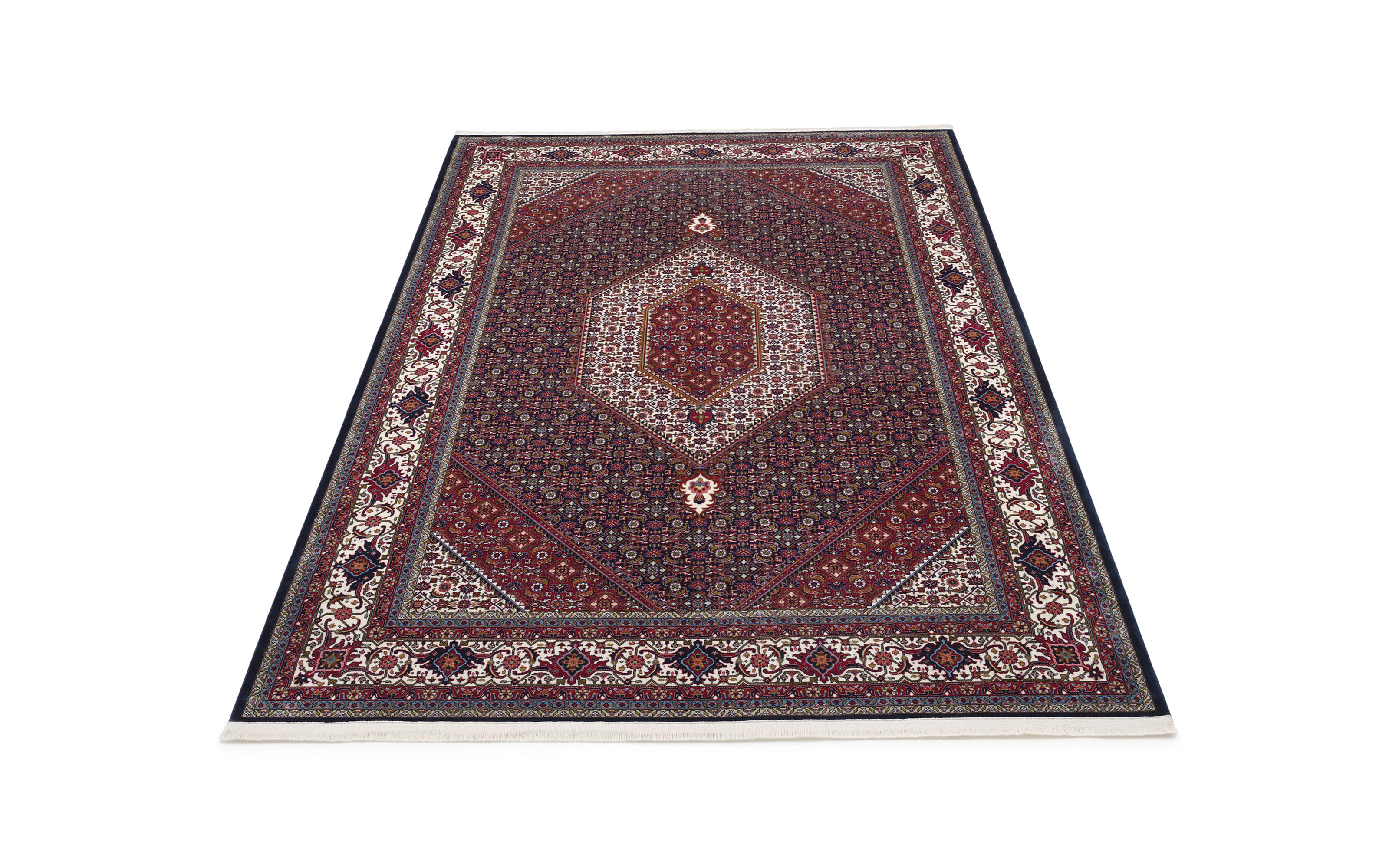 Teppich Seidenwind Bidjar, blau, 160 x 230 cm