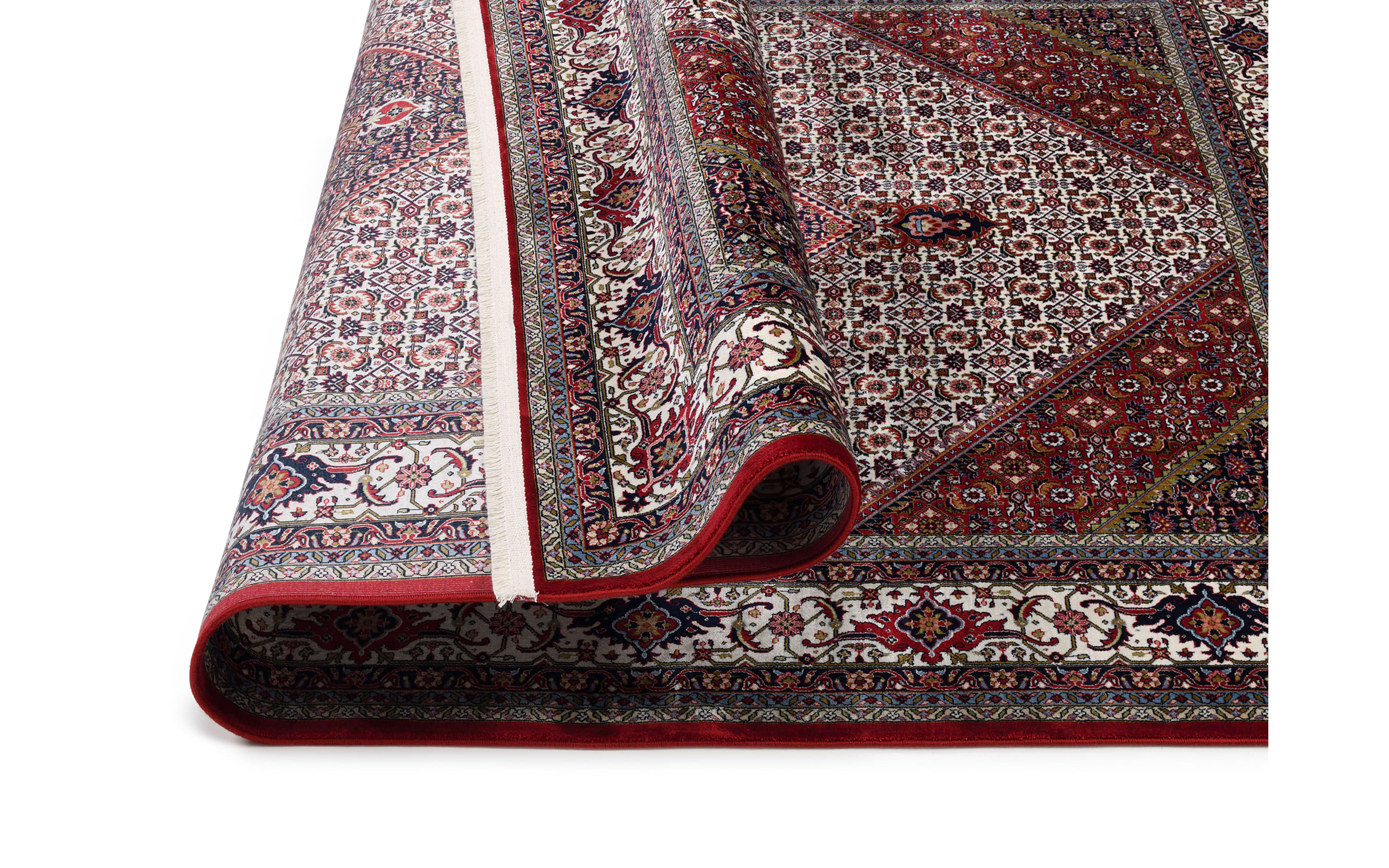 Teppich Seidenwind Bidjar, creme/rot, 160 x 230 cm