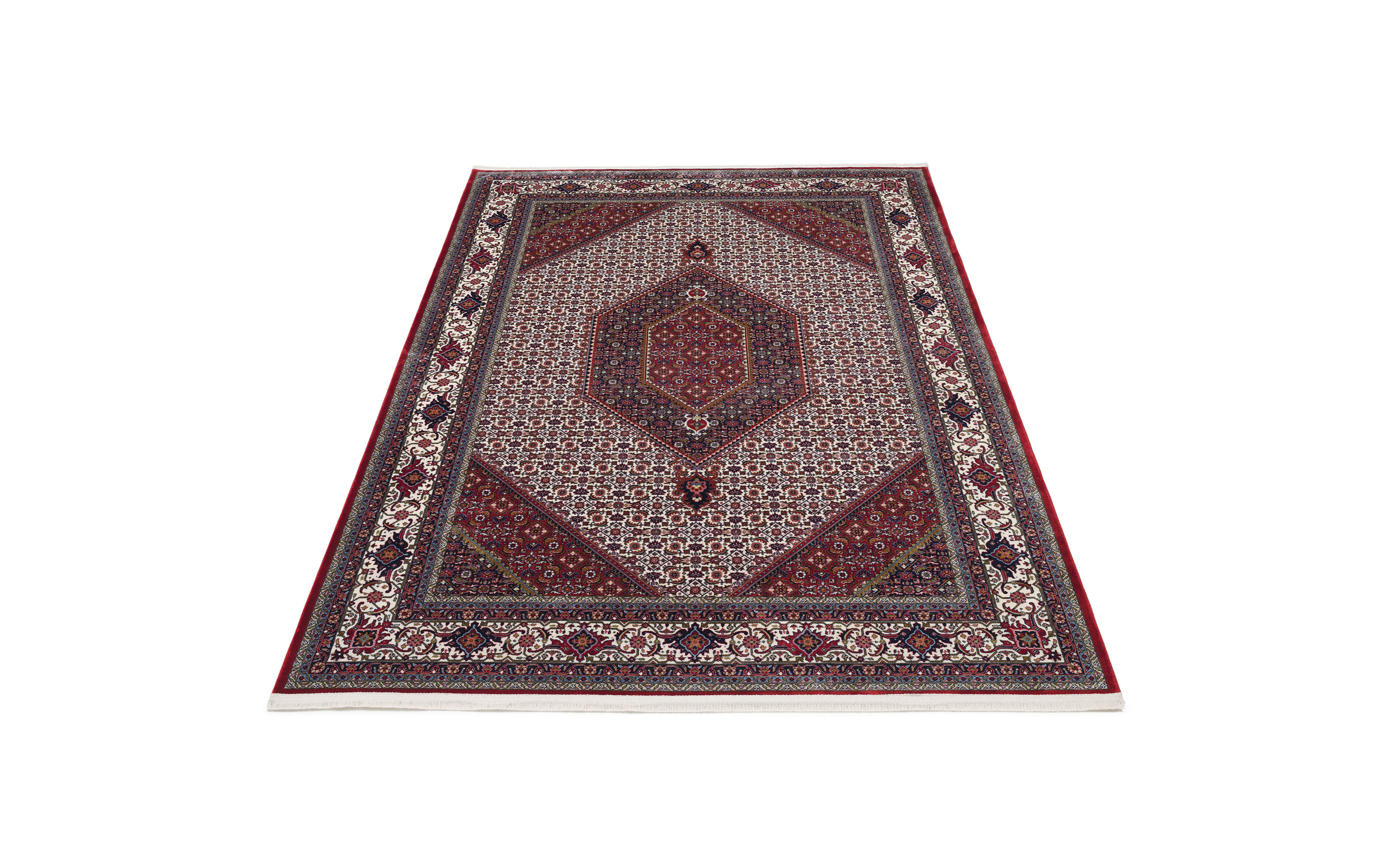 Teppich Seidenwind Bidjar, creme/rot, 160 x 230 cm