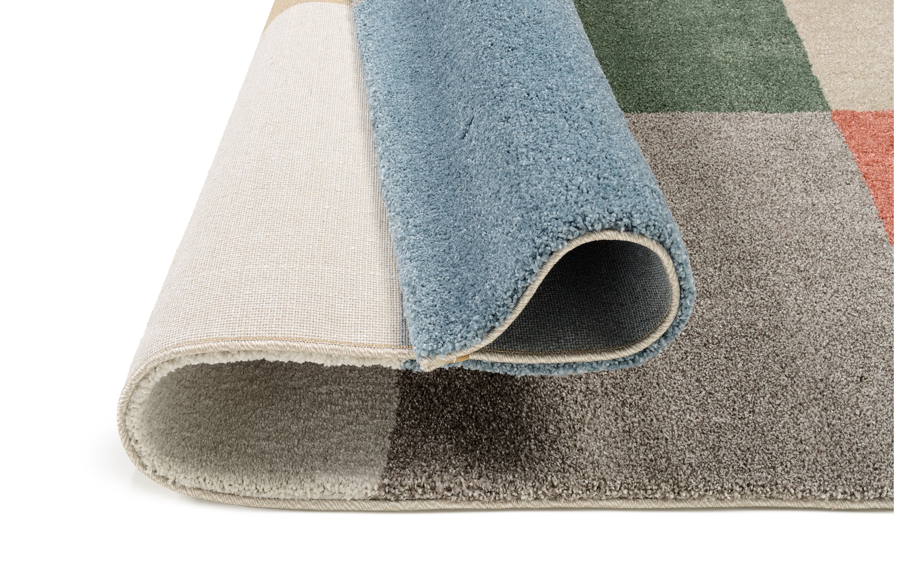 Teppich Kristall Uni, bunt, 160 x 230 cm