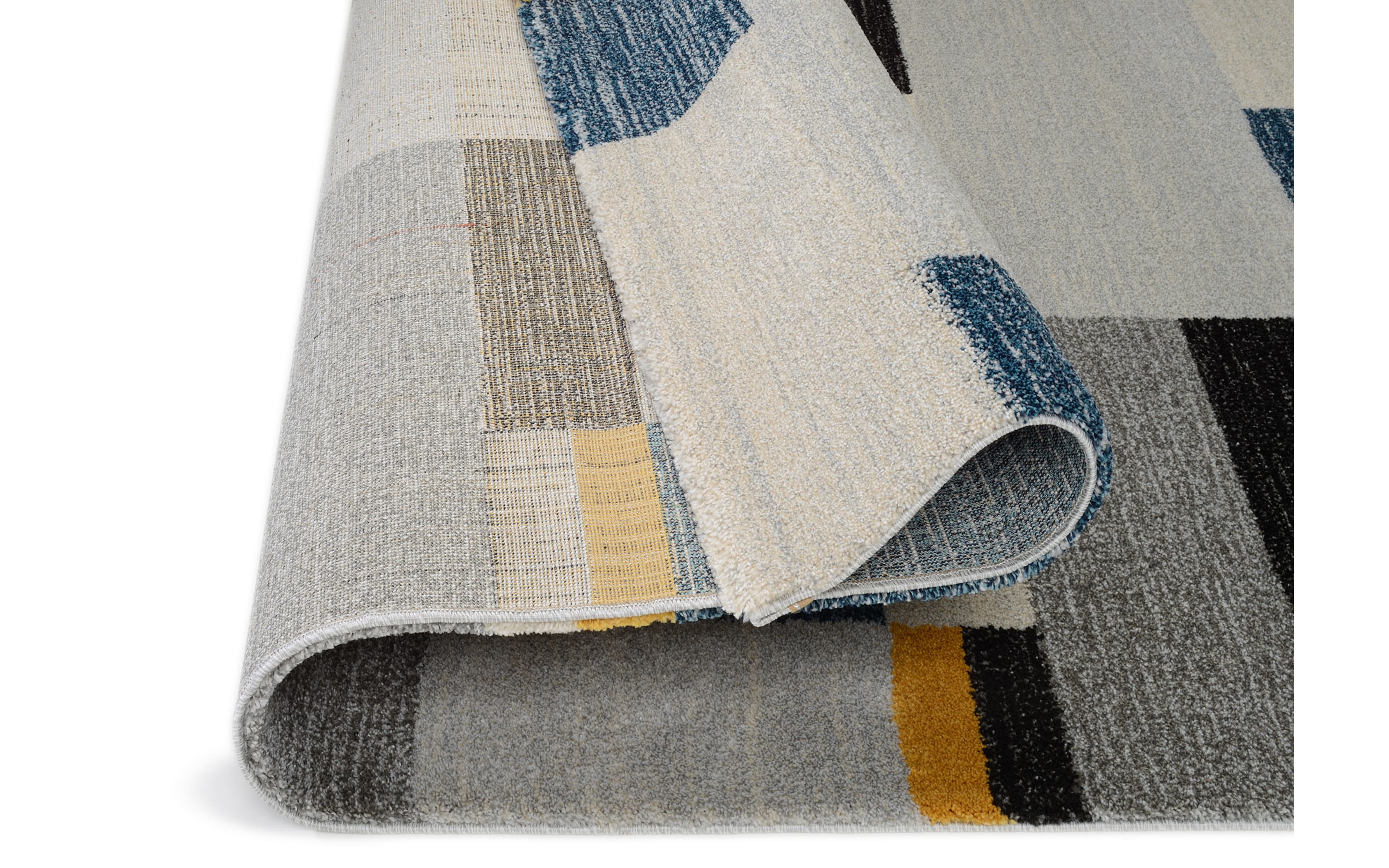 Teppich Ballance Allure, grau/blau, 160 x 230 cm