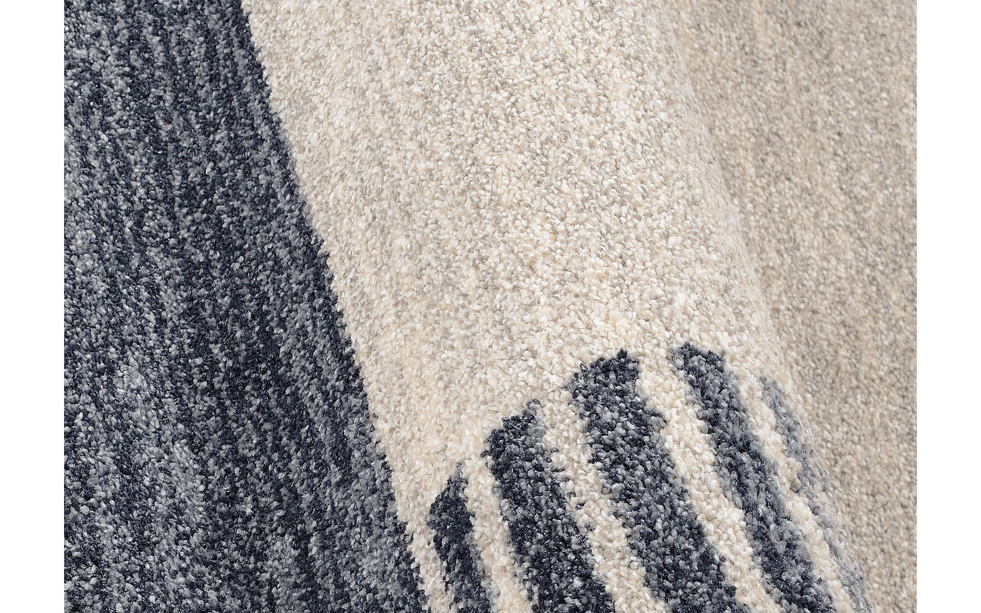 Teppich Ballance Kantium, grau/blau, 160 x 230 cm 