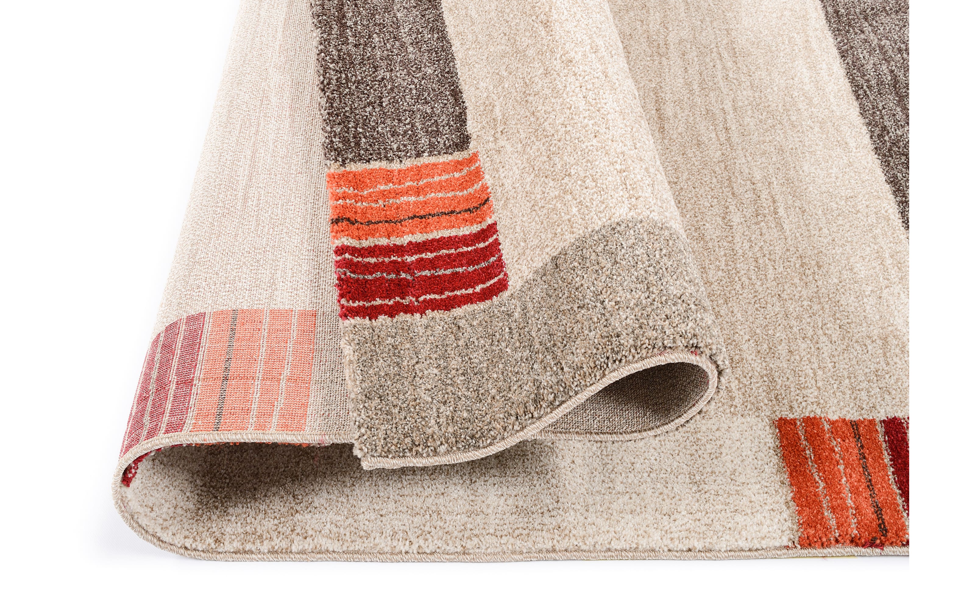 Teppich Ballance Kantium, beige/dunkelbraun, 160 x 230 cm 