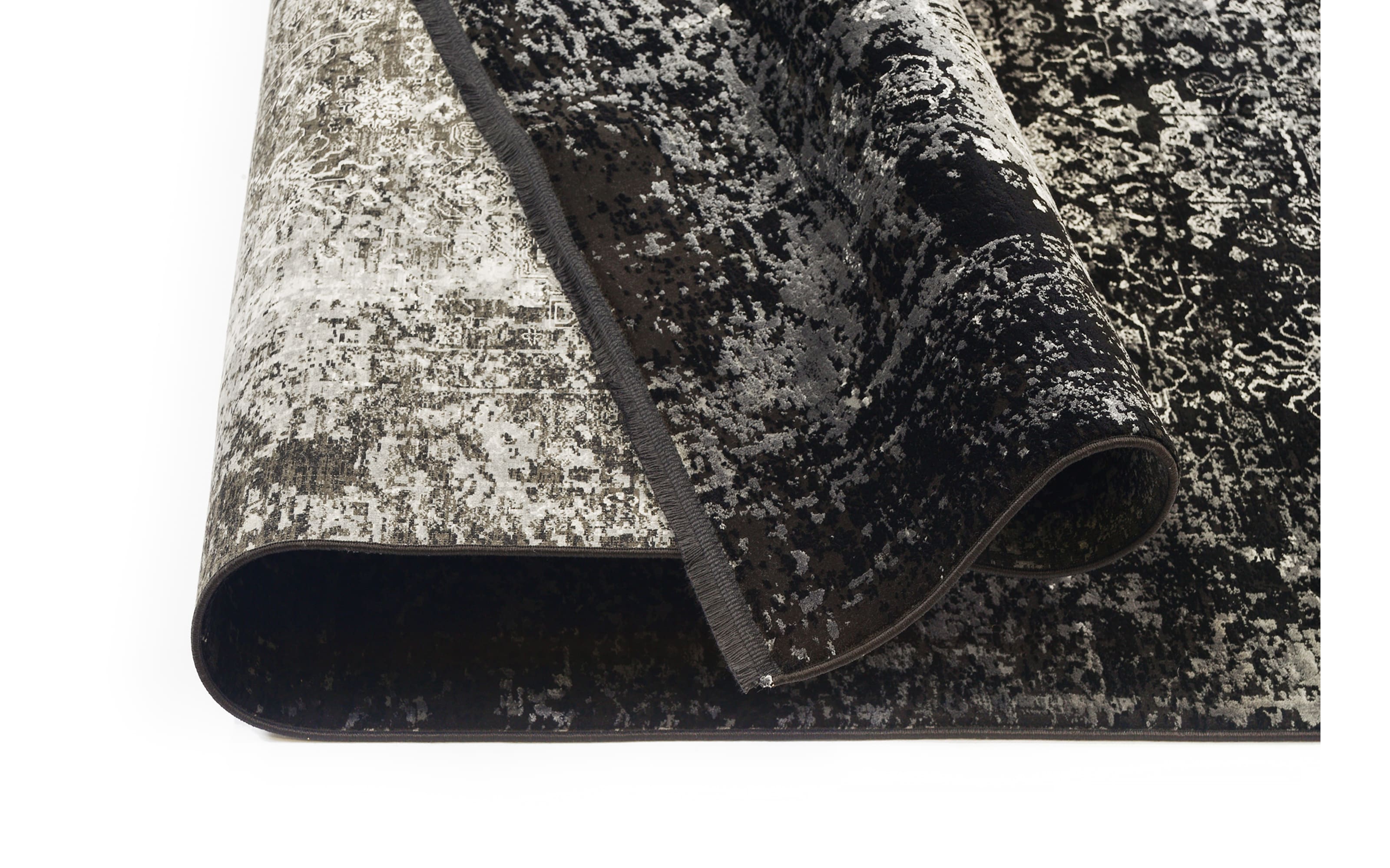 Teppich Glorious Vita,  schwarz/grau, 160 x 230 cm
