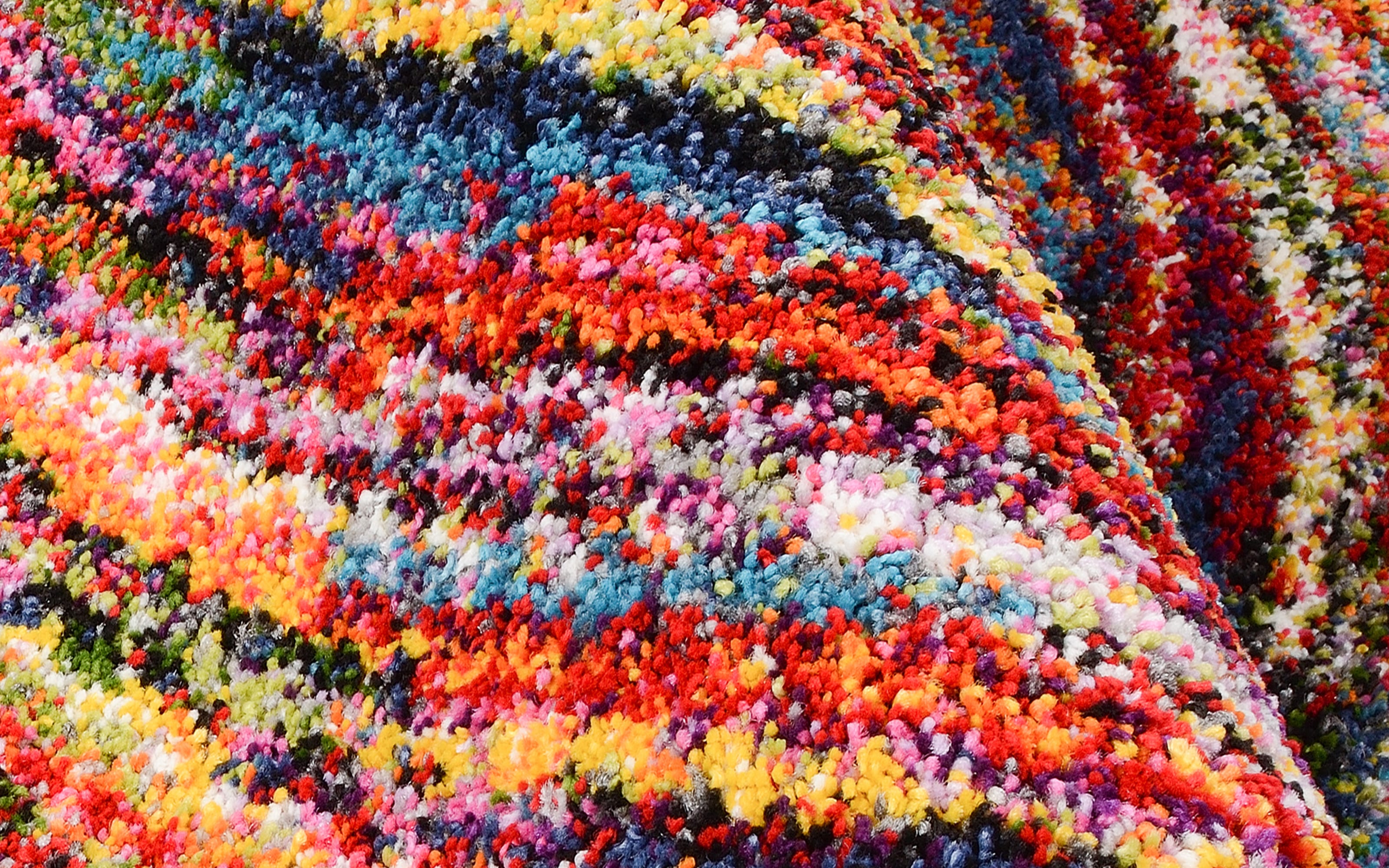 Teppich Explosion Round, mehrfarbig, 160 x 230 cm