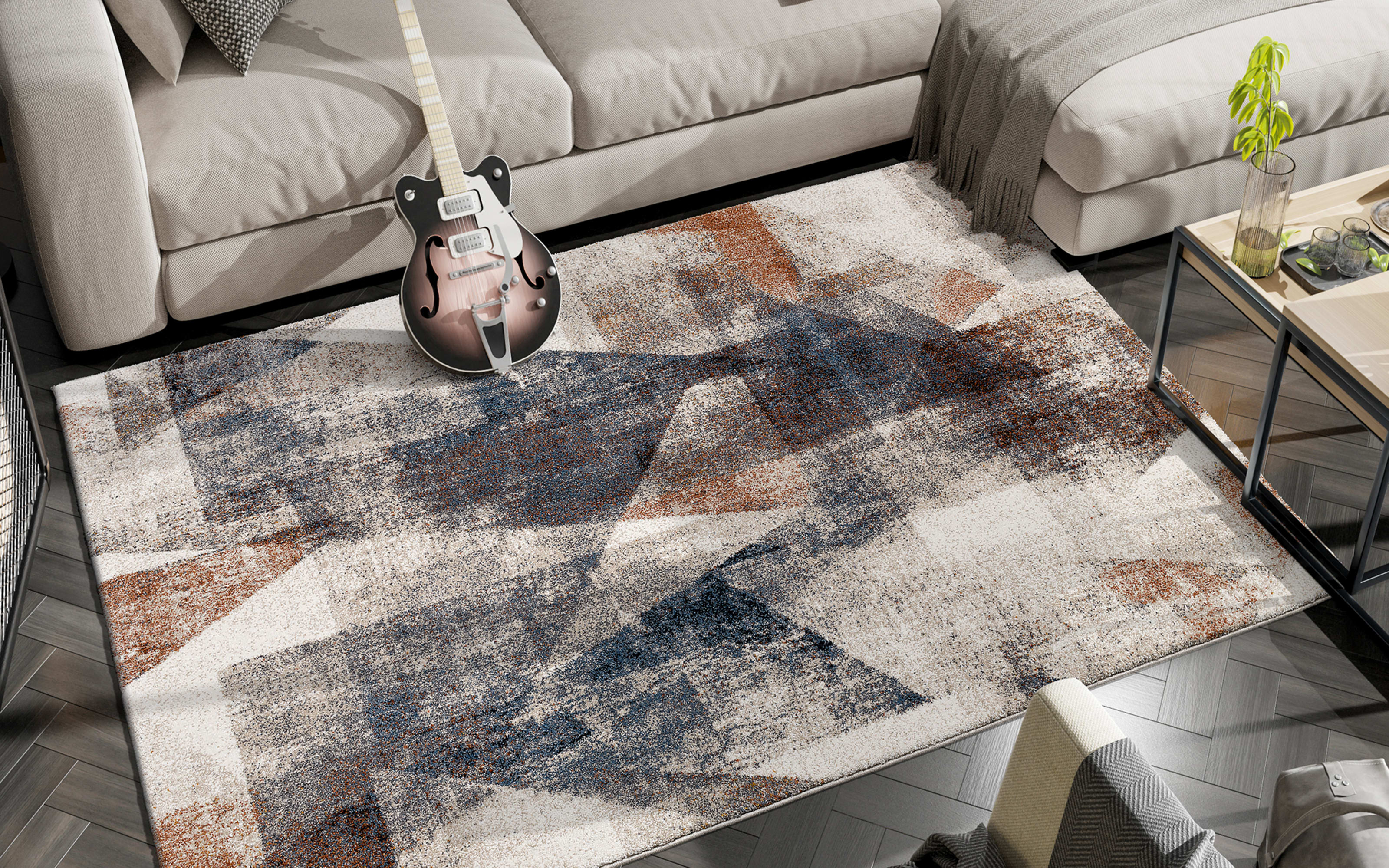 Teppich Margelina Spatix, mehrfarbig, 160 x 230 cm 
