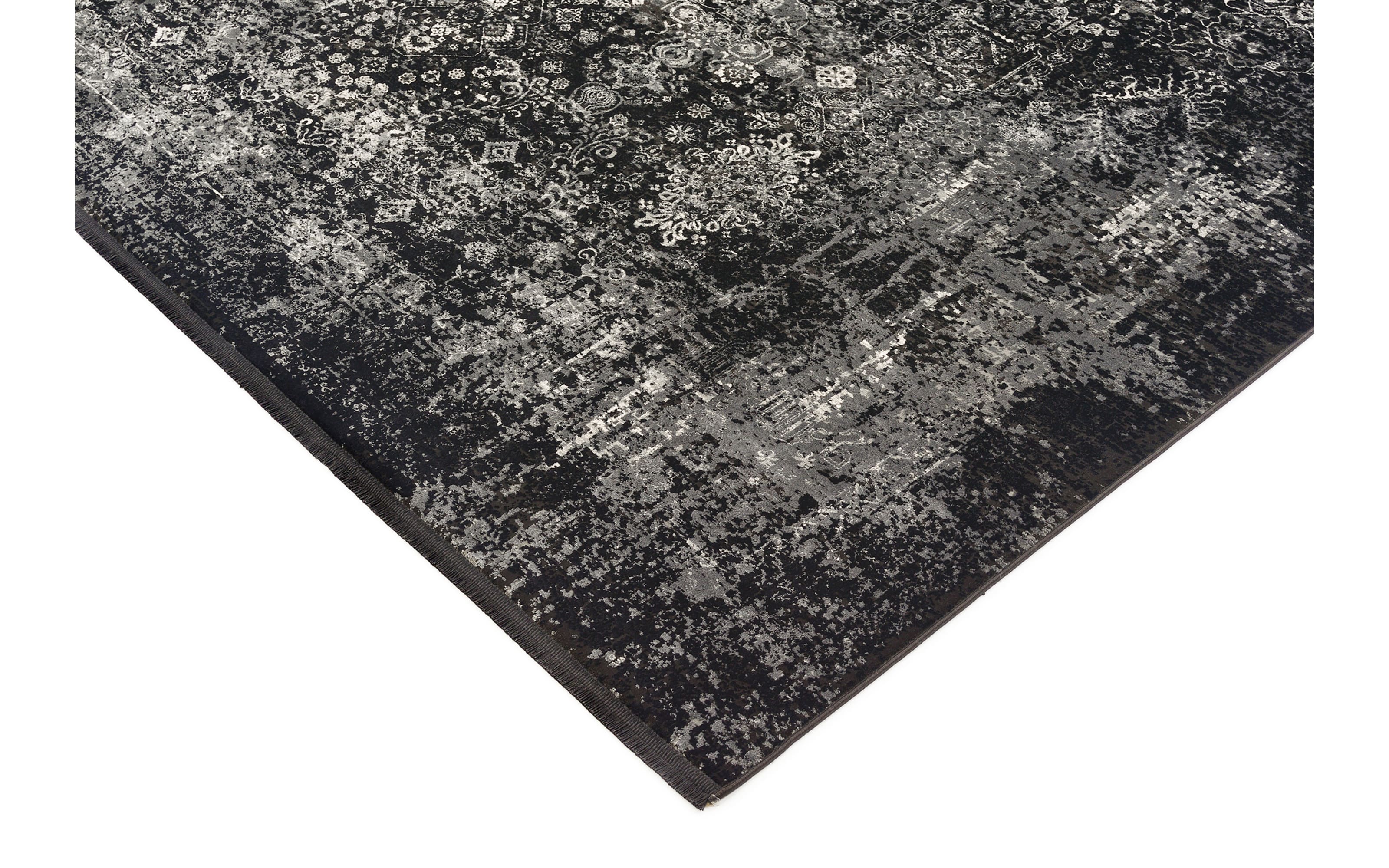 Teppich Glorious Vita,  schwarz/grau, 140 x 200 cm