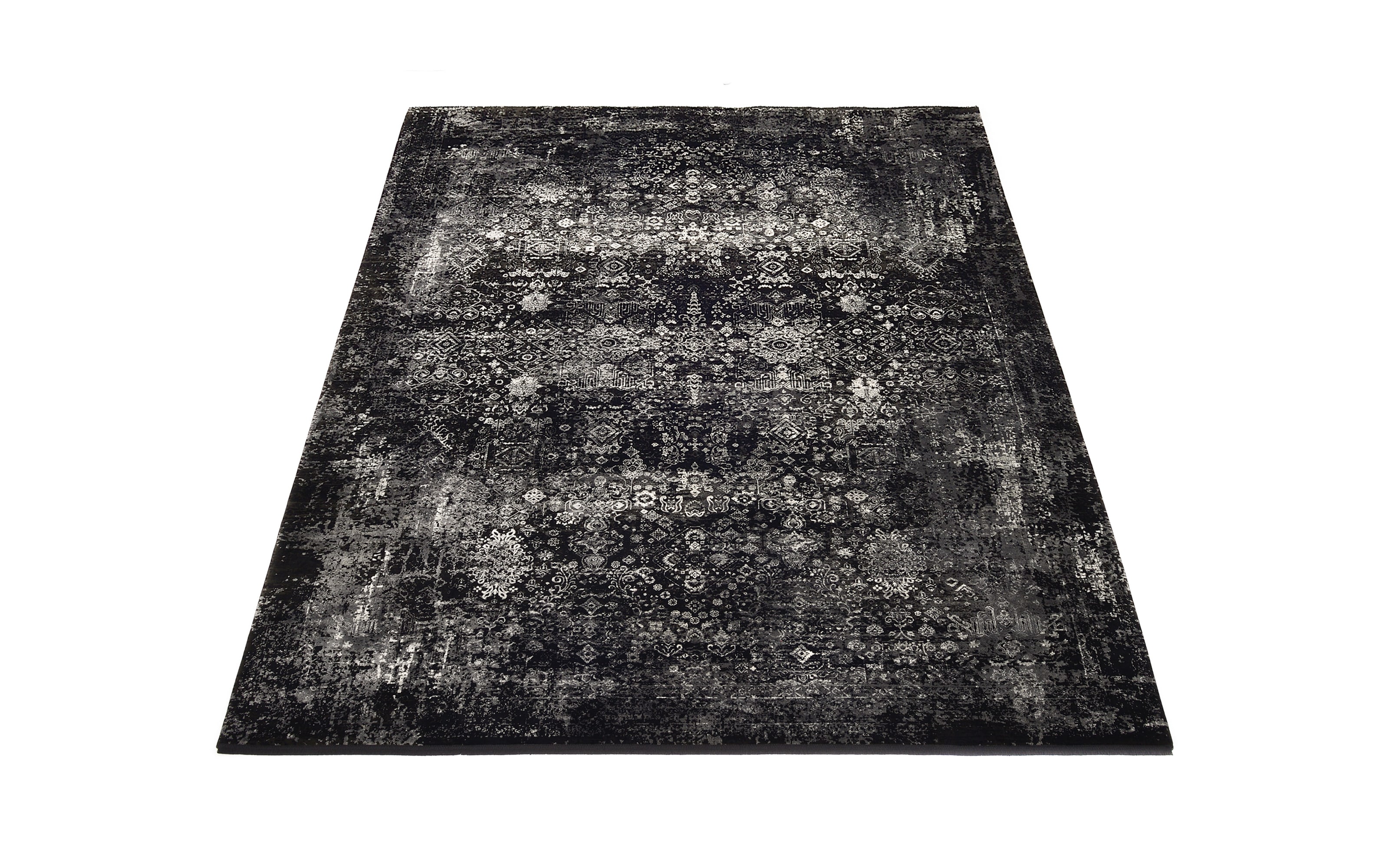 Teppich Glorious Vita,  schwarz/grau, 140 x 200 cm