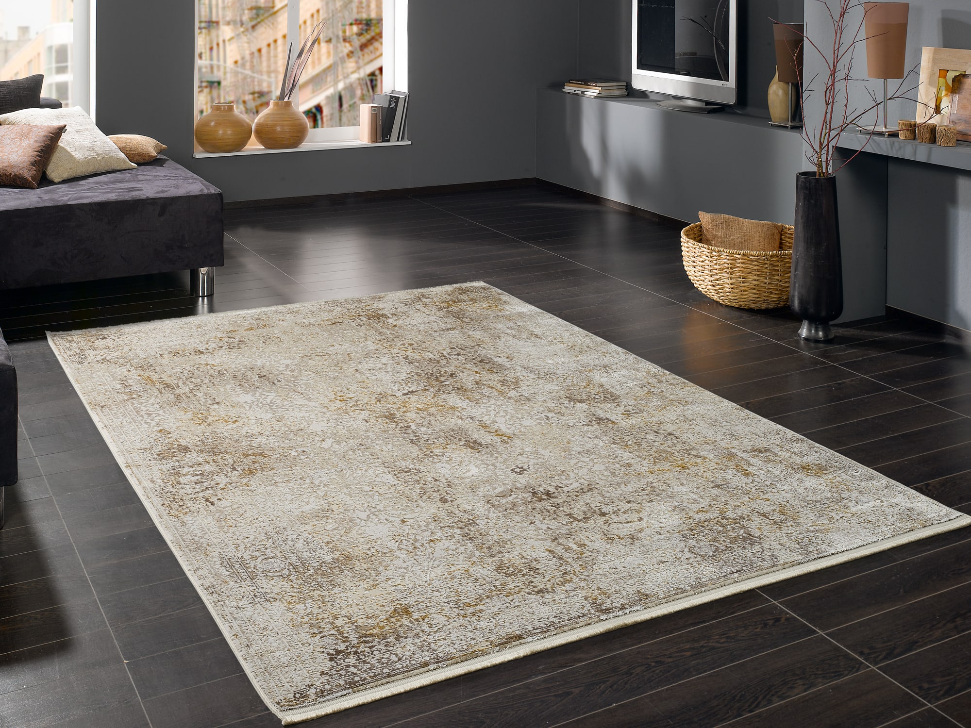 Teppich Glorious Cove, beige-gold