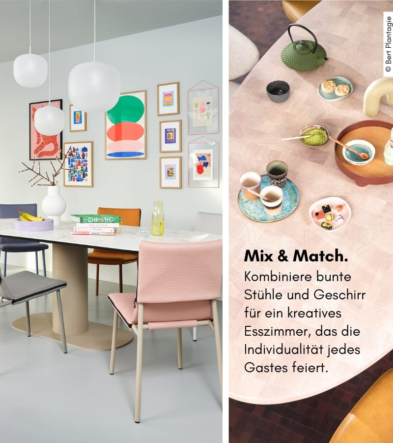 Mix and Match Esszimmer Power of Color