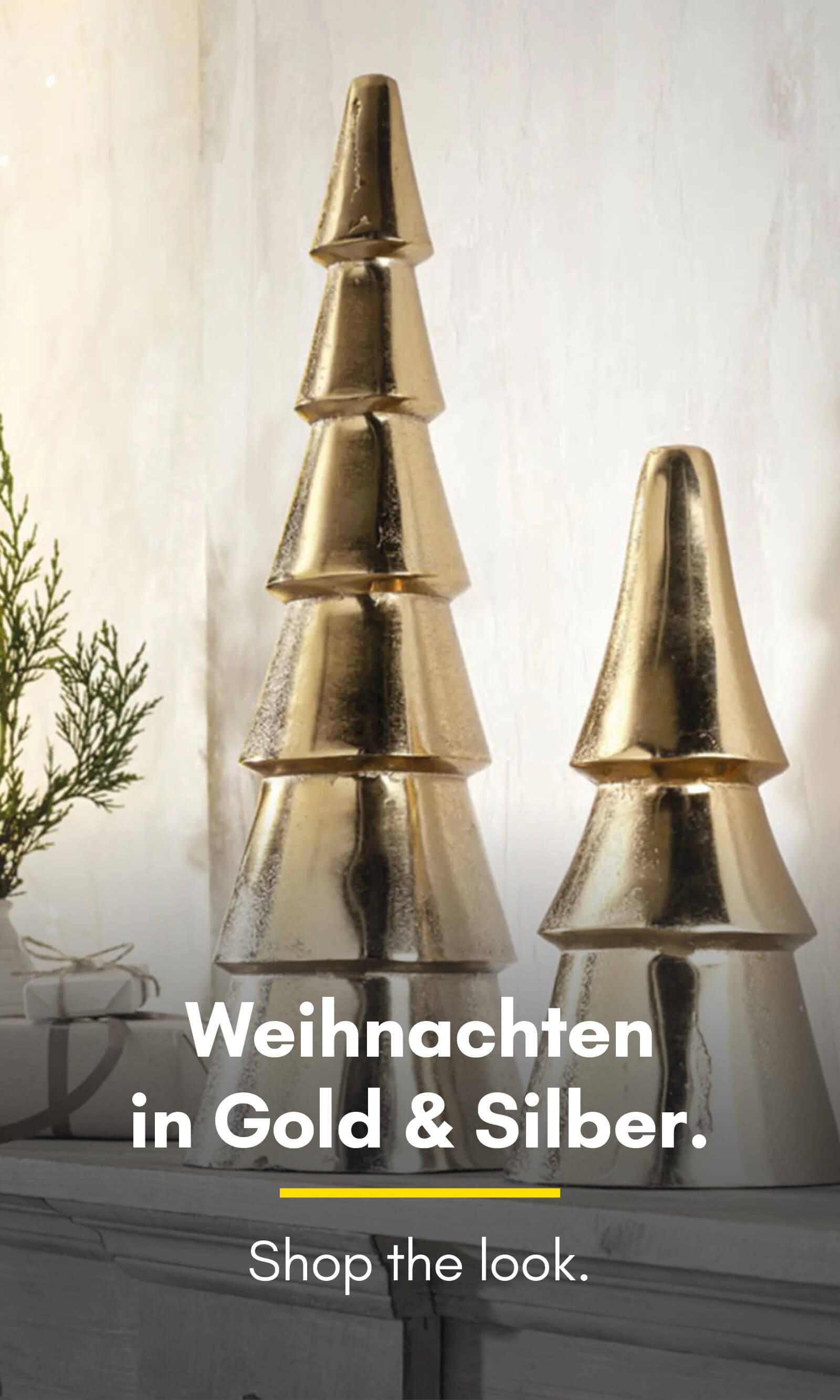 Weihnachten in Gold und Silber