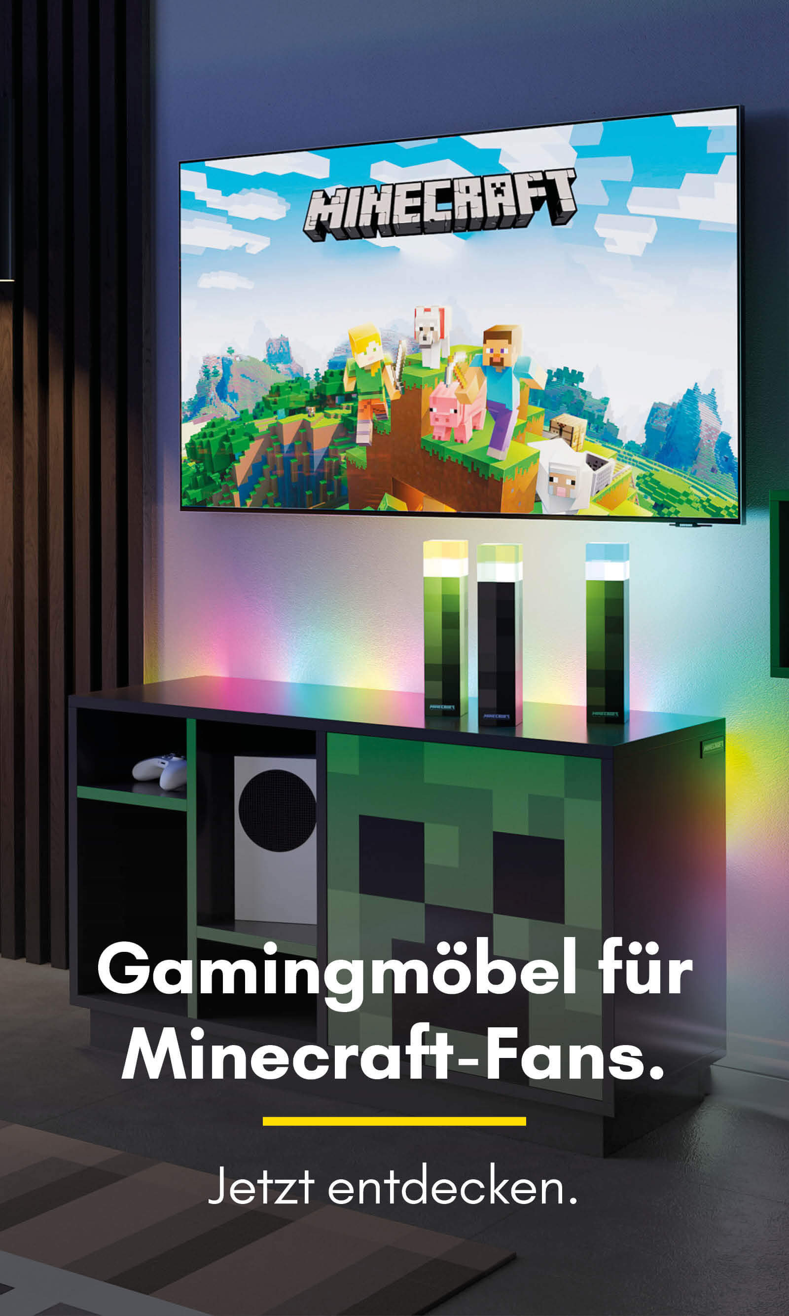 Gamingmöbel für Minecraft-Fans