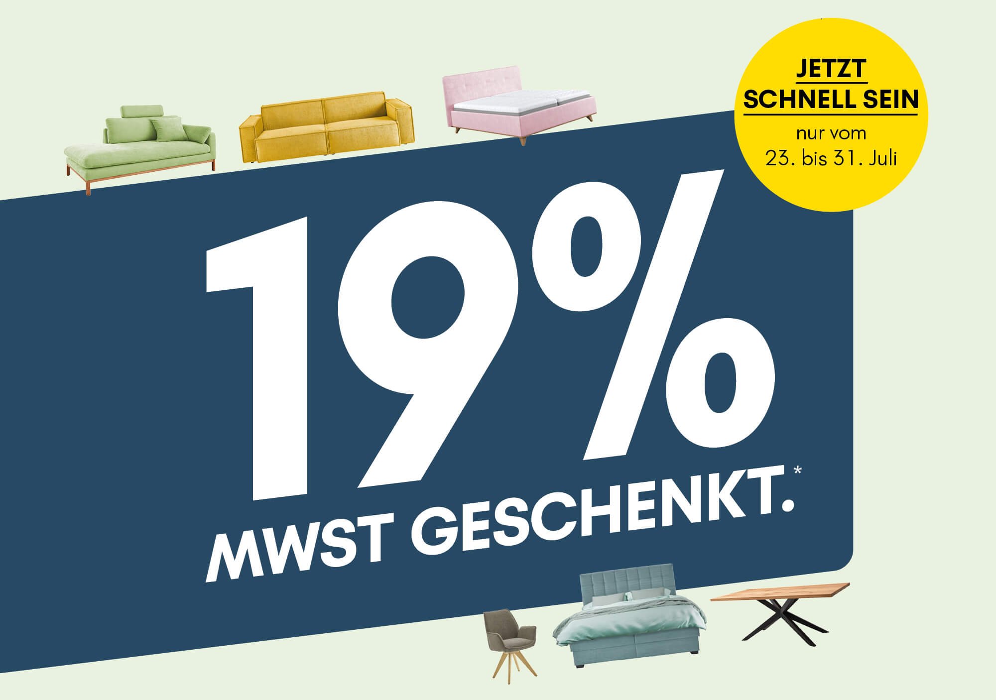 19 % MwSt. geschenkt