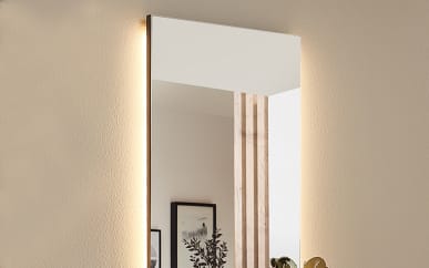 LED-Beleuchtung je Seite für Spiegel Lazise, ca. 4 x 2 cm
