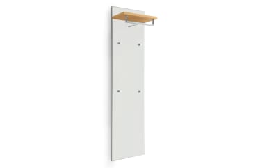 Garderobenpaneel Ventina in weiß/Eiche bianco