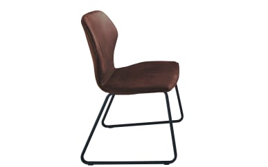 Design-Stuhl in mocca